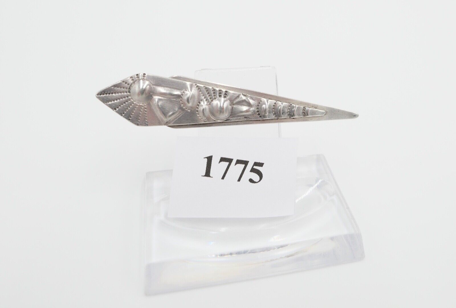 W.V. GROMHUSS Auerbach / Sachsen Brosche Silber 800 - Antikhandel-Stuttgart