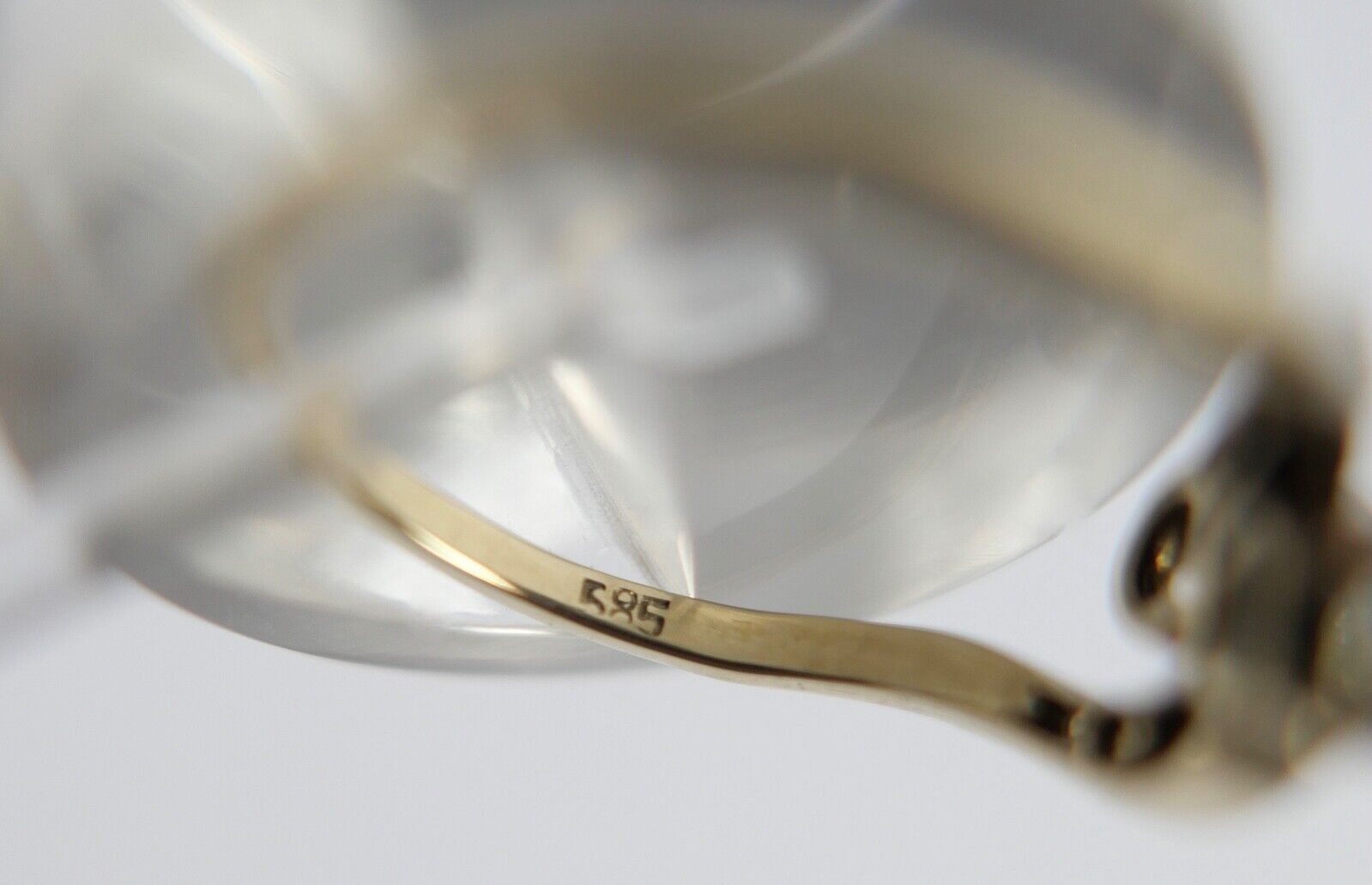 tuá e muá Gelbgold Ring 0,54 Ct Brillanten 585 14K Gr.52 1950er Jahre - Antikhandel-Stuttgart