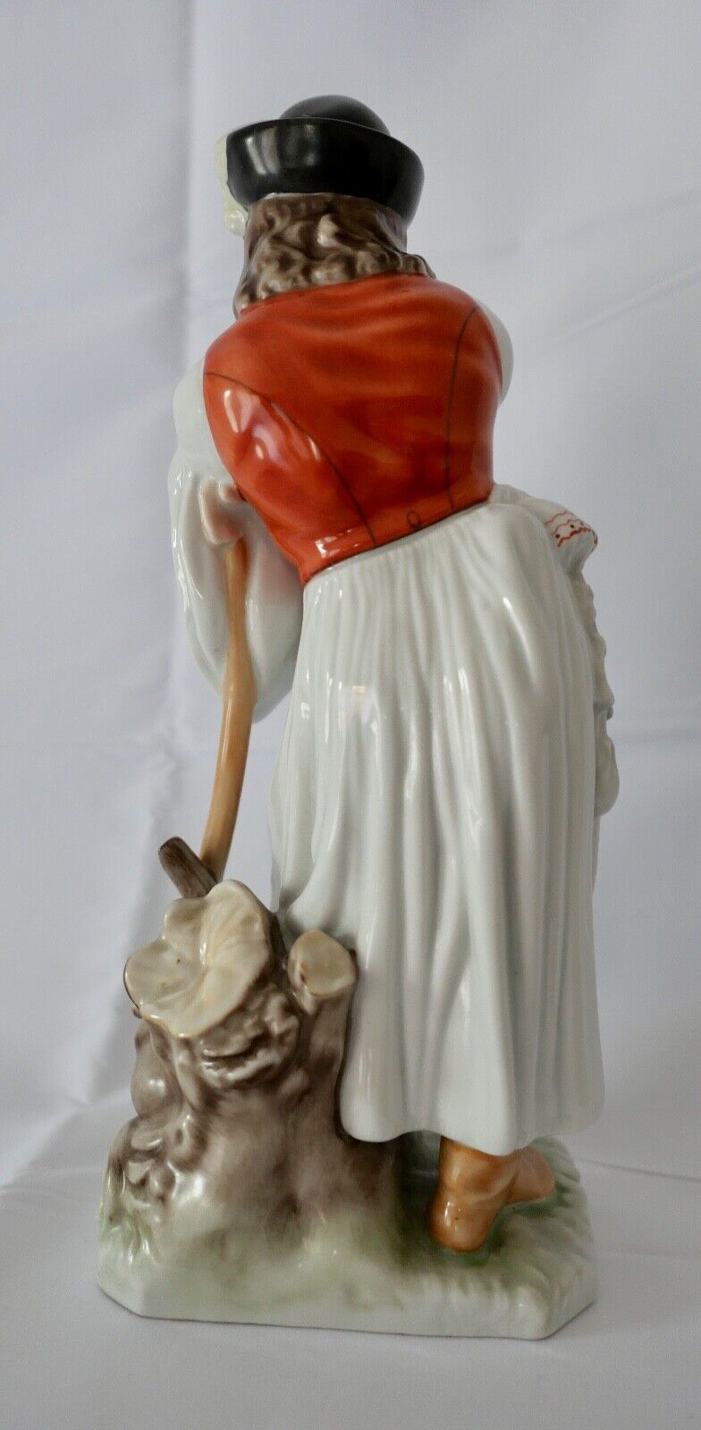 Porzellan Figur Herend Ungarn Bauer Schaf Hirte mit Stock 29 cm Modell Nr. 5427 - Antikhandel-Stuttgart