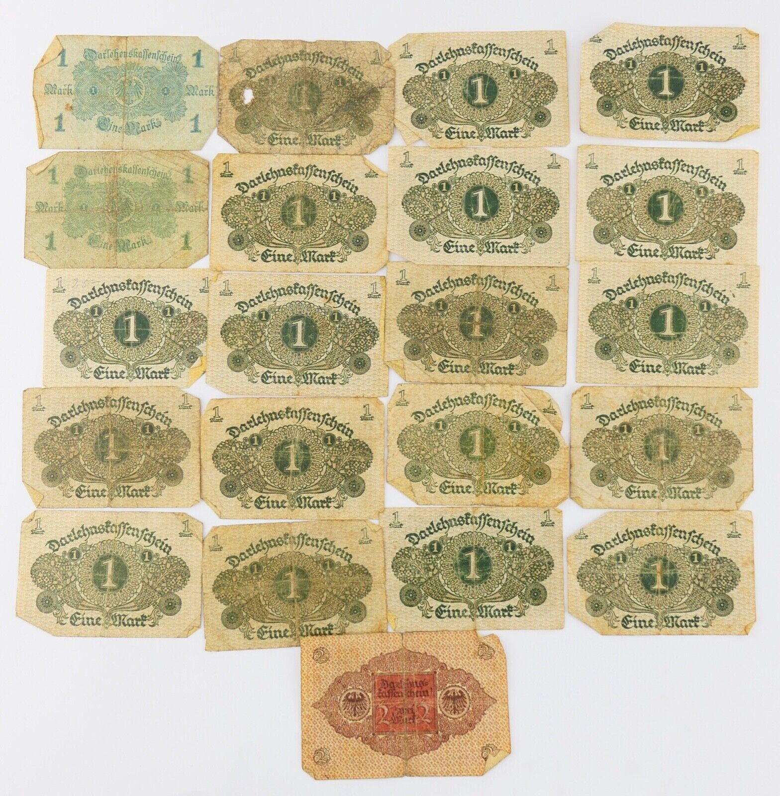 53 Scheine Inflation Posten Konvolut Geldscheine RO. Banknoten Mark Dinar - Antikhandel-Stuttgart