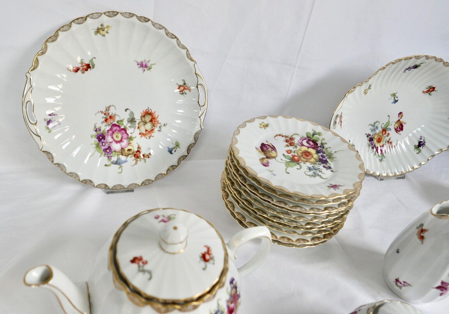 49 Tlg Kaffee Tee Service Württemberg 2188 Porzellan Bauer & Pfeiffer Schorndorf - Antikhandel-Stuttgart