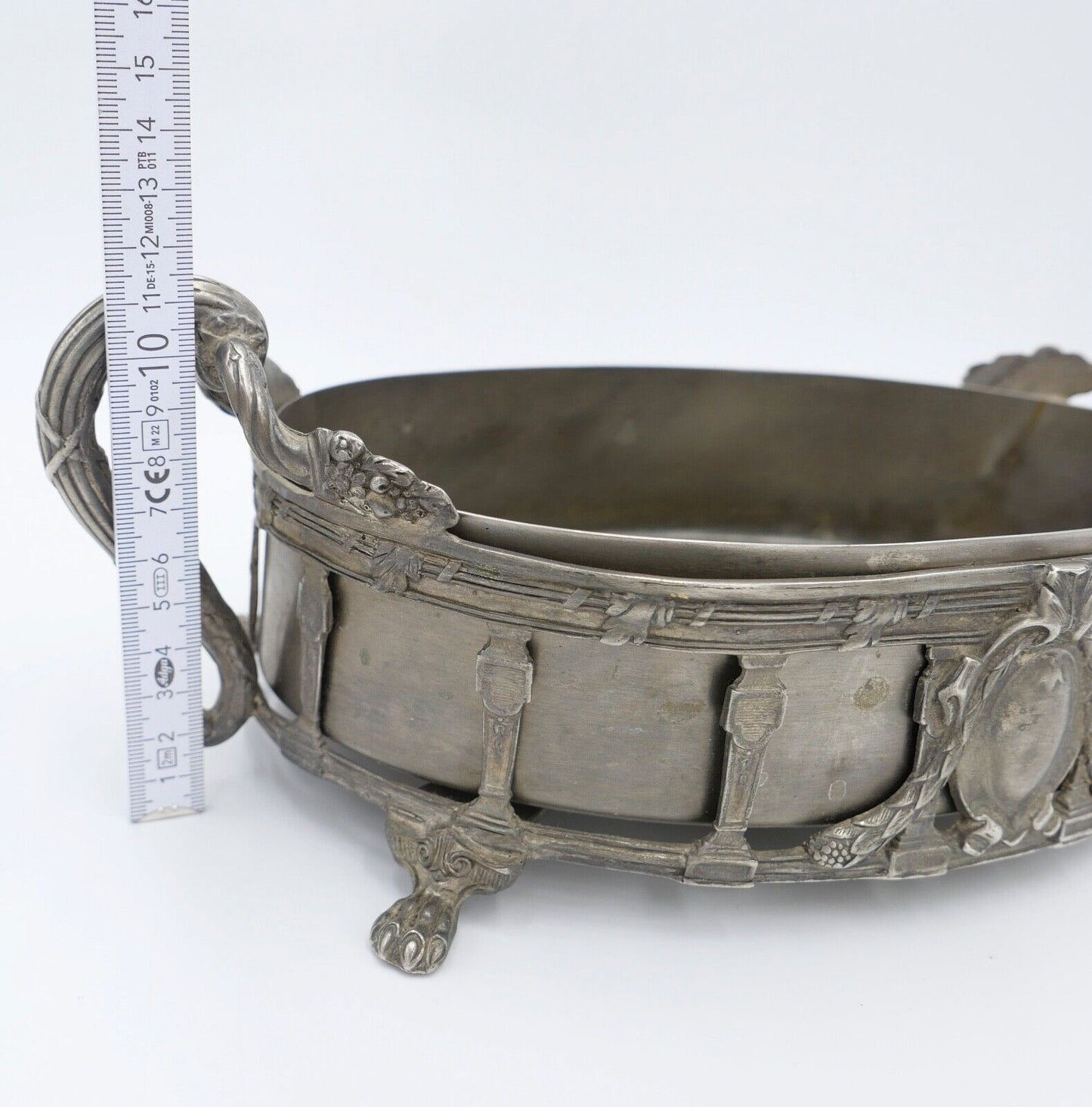 Obstschale Historismus 19. / 20. Jhd Jardiniere Messing Tafelaufsatz - Antikhandel-Stuttgart