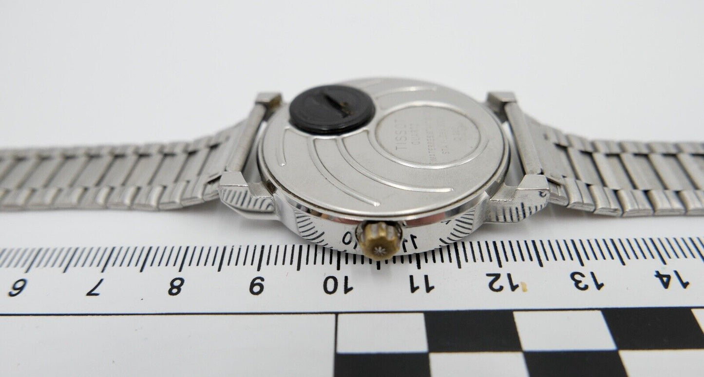 TISSOT D380 Edelstahl Herrenuhr Quarz Digital 80er Jahre ADA DIGI - Antikhandel-Stuttgart