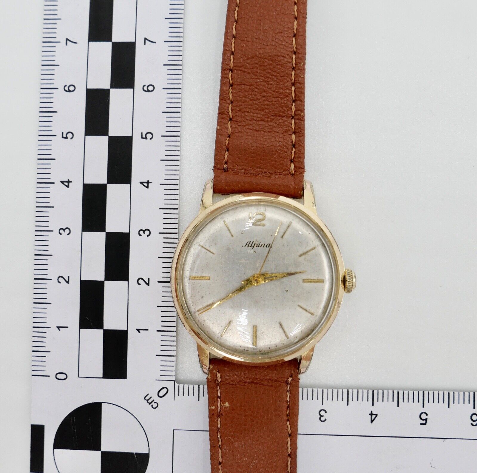 ALPINA STANDARD Cal. 598E Herren Armbanduhr vergoldet 1960er Vintage - Antikhandel-Stuttgart