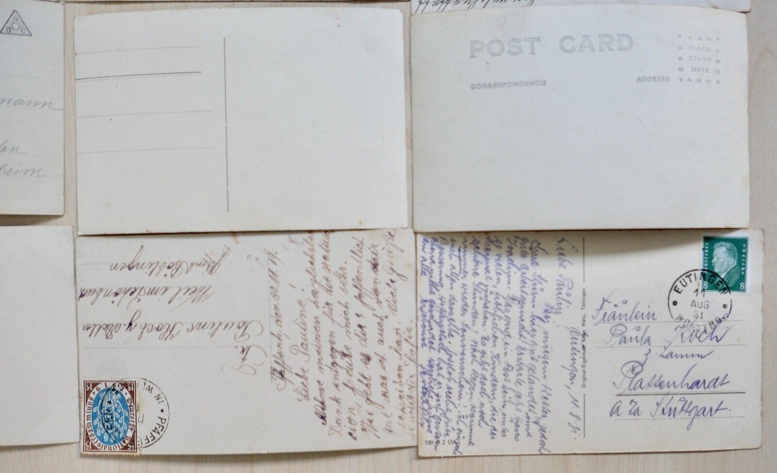 antike Ansichtskarten Postkarten Briefmarken PORTRAIT deutsches Reich - Antikhandel-Stuttgart