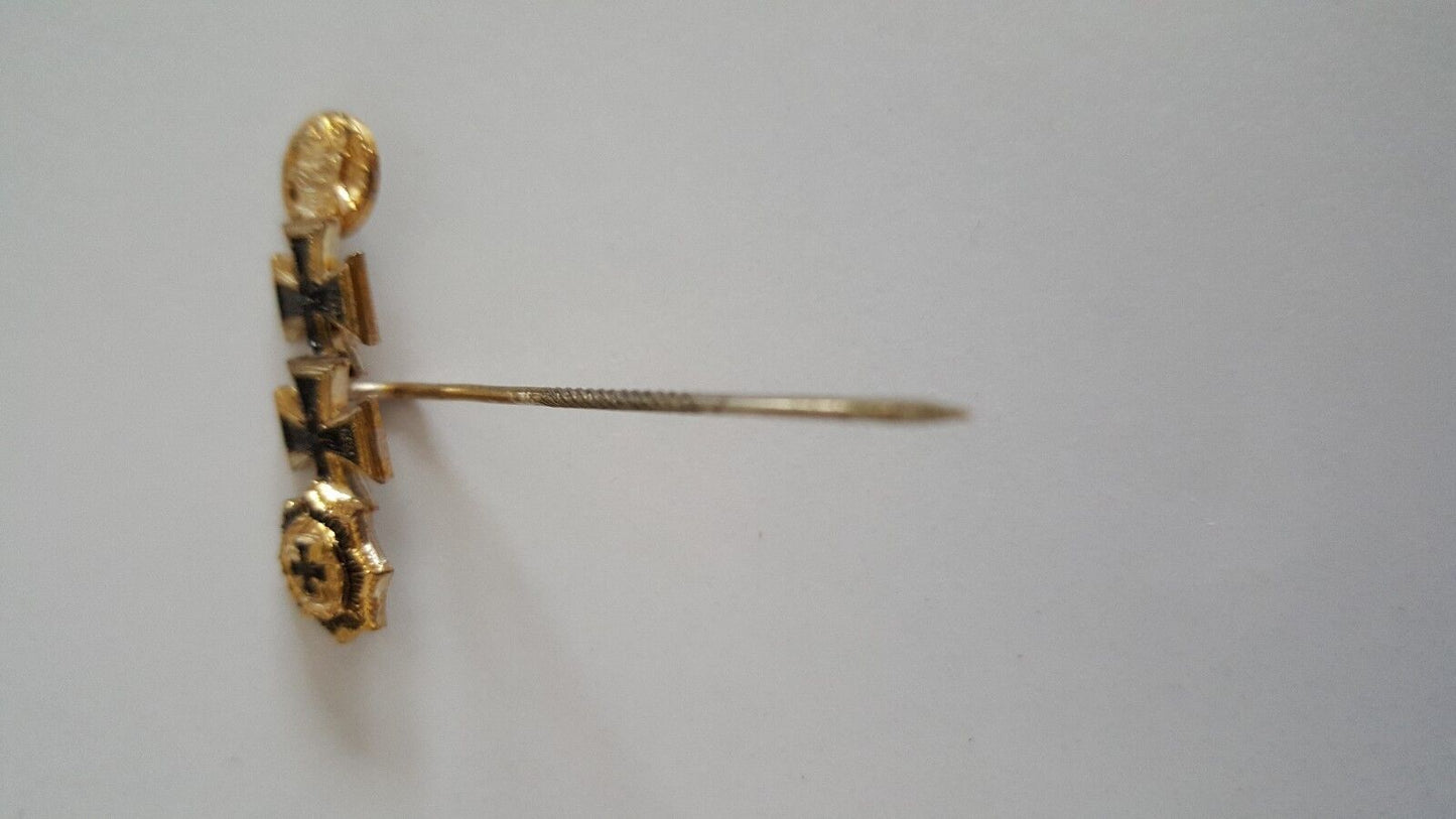 Miniatur Spange German WK WW Nadel Deutsches Kreuz Sturm EK IC BADGE MEDAL Pin - Antikhandel-Stuttgart