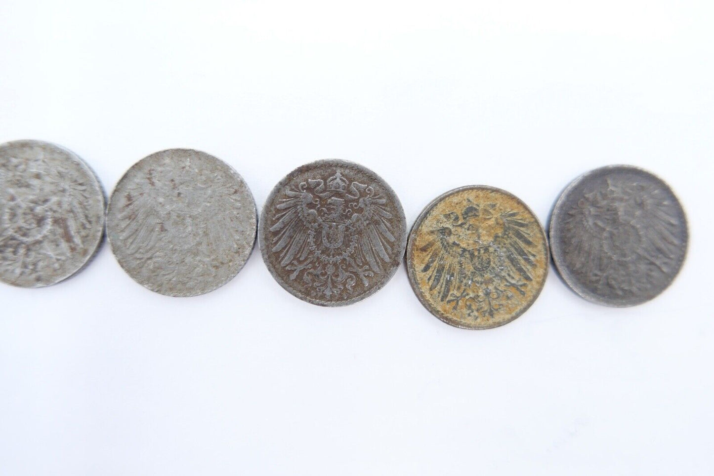 5x 5 Pfennig J.297 ss-vz 1922 1918 1917 Deutsches Reich - Antikhandel-Stuttgart