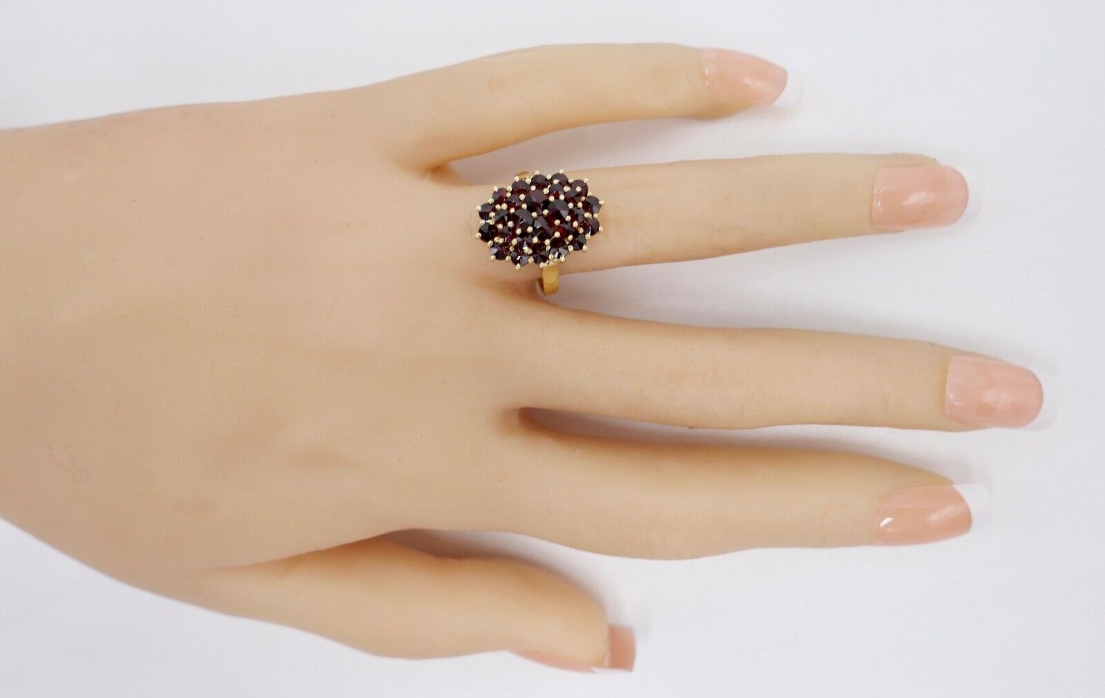 1980er Jahre Ring Böhmen Grant Gold 585 14K - Antikhandel-Stuttgart