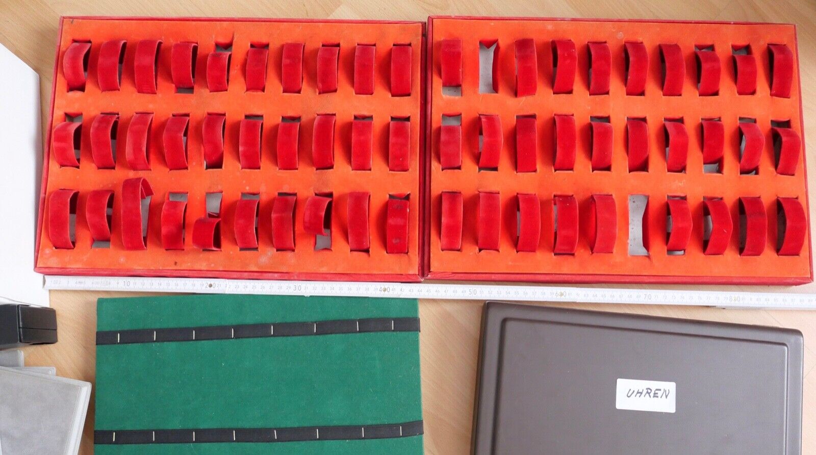 Vintage Box ETUI Uhren Uhrenbox Uhrenhalter Uhrenkoffer Uhrenaufbewahrung - Antikhandel-Stuttgart