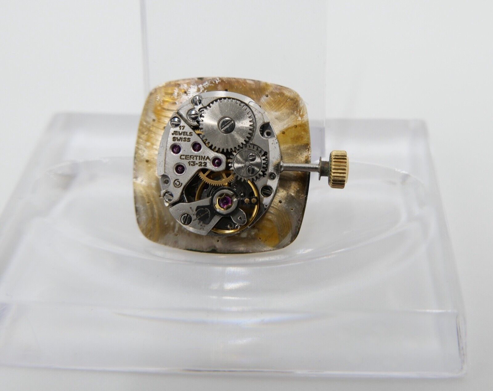 LÄUFT Certina Cal. 13-22 Automatic Uhrwerk Zeiger Zifferblatt Krone - Antikhandel-Stuttgart