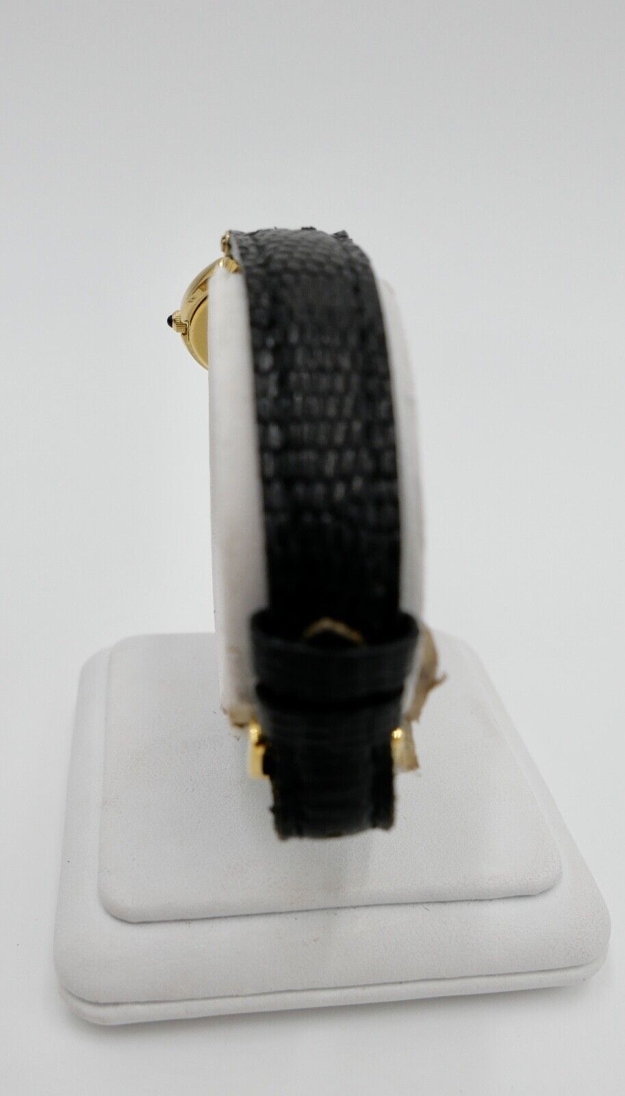 90er Jahre Noblia Damen Armbanduhr 5420-F41434 Y Quartz vergoldet Lederband - Antikhandel-Stuttgart