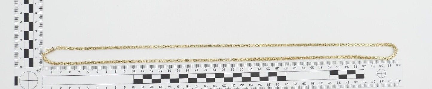 80er Jahre dicke Königskette Gold 585 / 14K Kastenschloss Brav Unoaerre - Antikhandel-Stuttgart