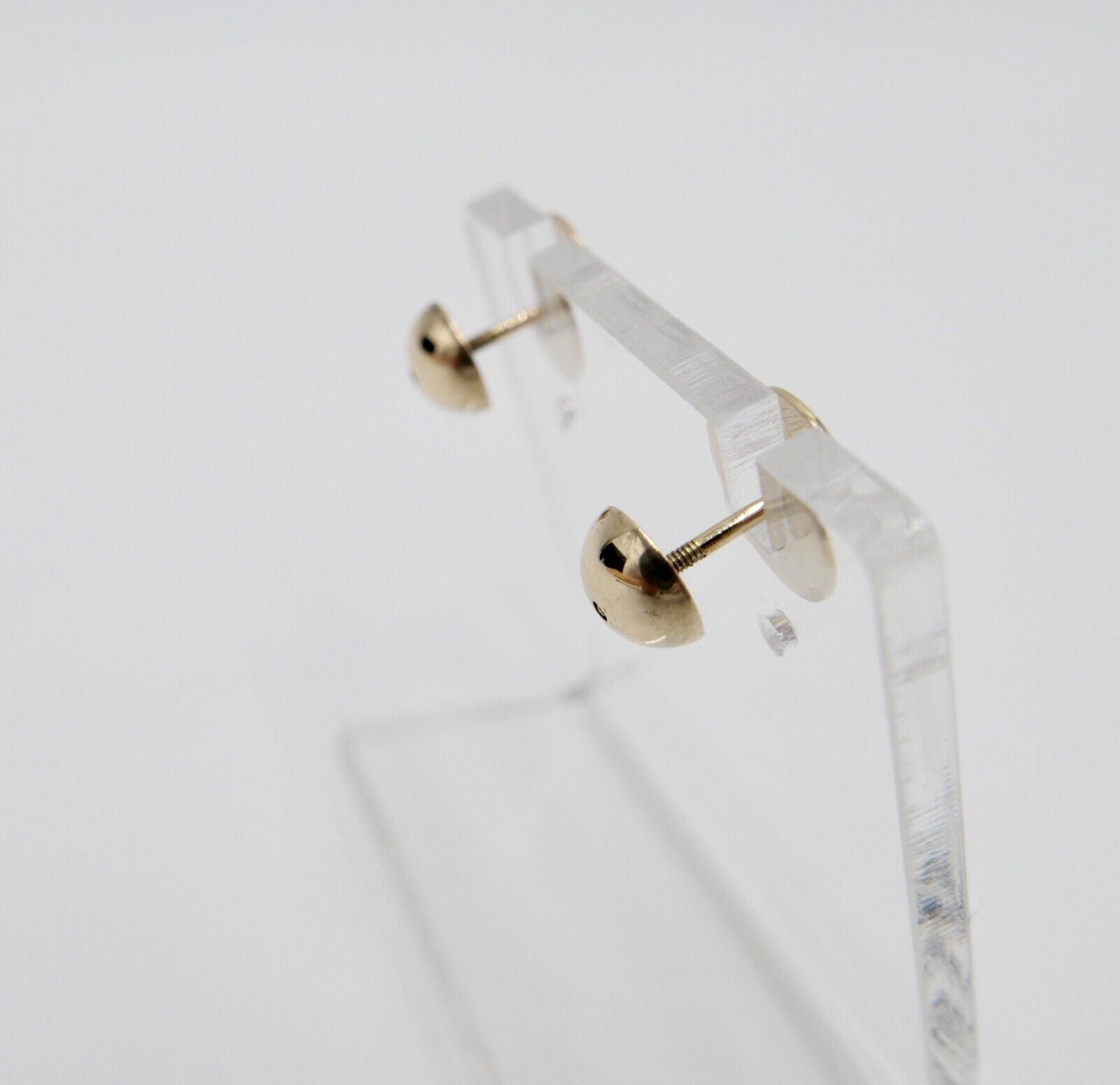 Antike SCHÄFER Herren Ohrstecker Gelbgold 585 14K um 1900 Fohlen Pferde Motiv - Antikhandel-Stuttgart