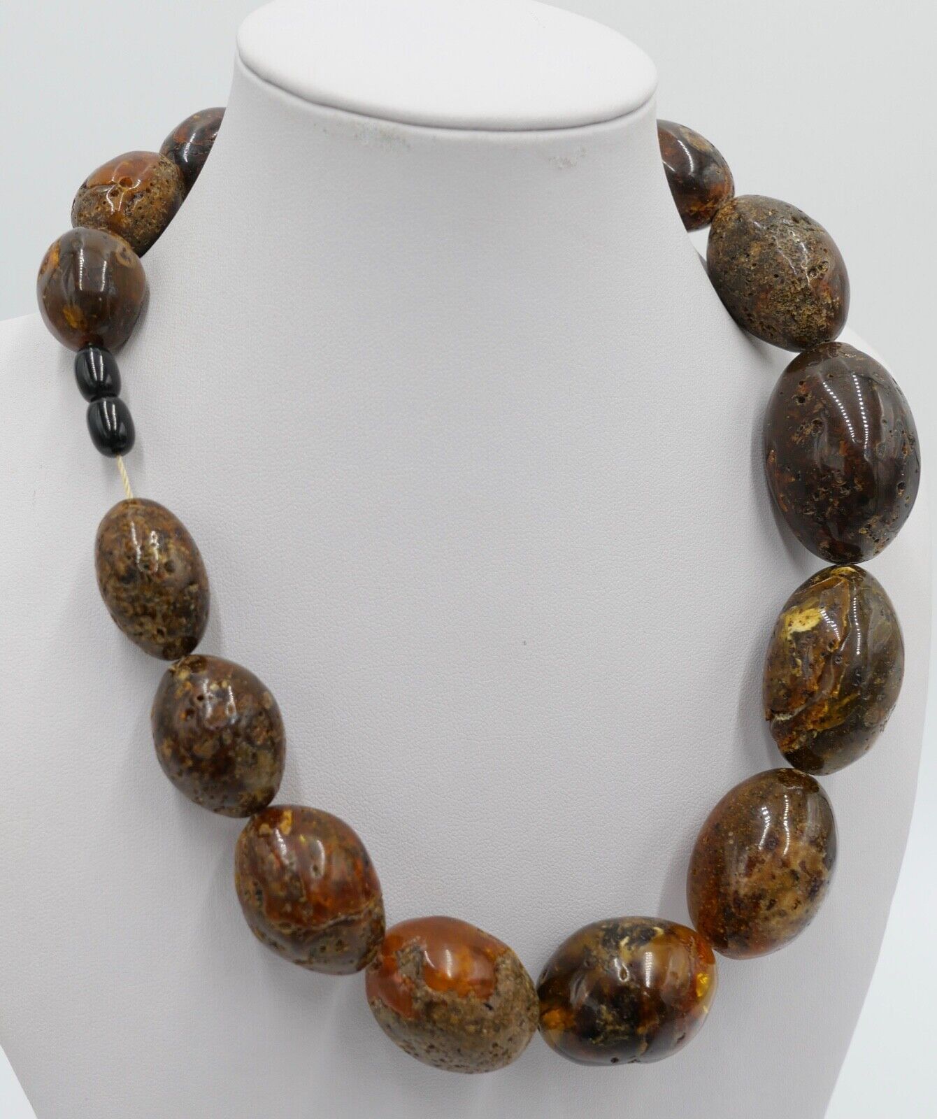 vintage alt XXL Bernstein Kette Halskette Collier Amber 115,6 gr - Antikhandel-Stuttgart