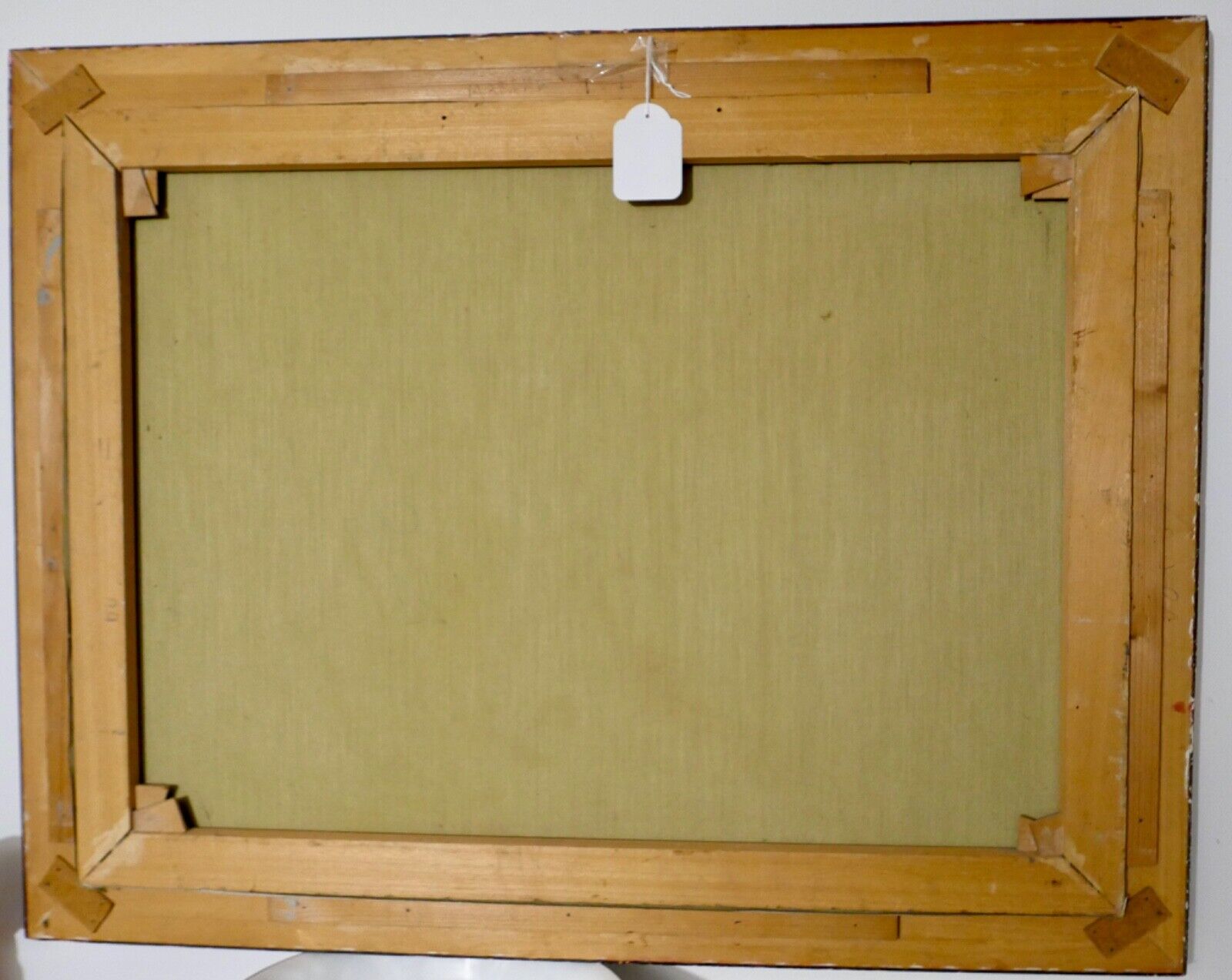 Ölgemälde 91x71 cm signiert Landschaft BACH BÄUME FELD 1976 - Antikhandel-Stuttgart