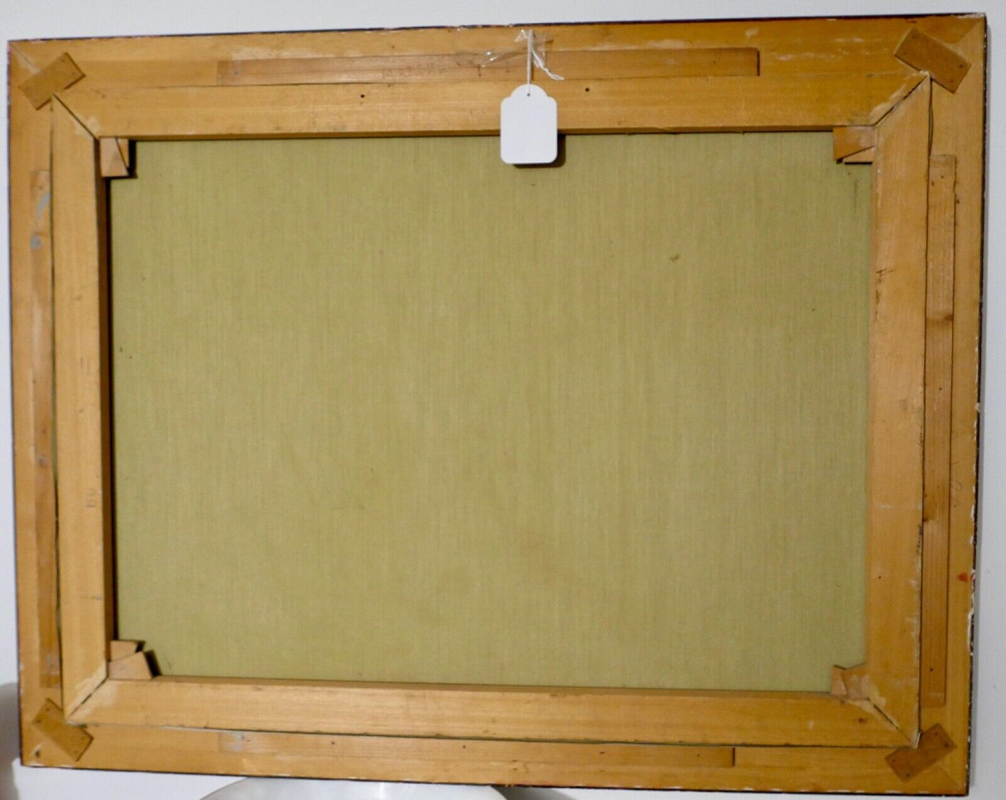 Ölgemälde 91x71 cm signiert Landschaft BACH BÄUME FELD 1976 - Antikhandel-Stuttgart