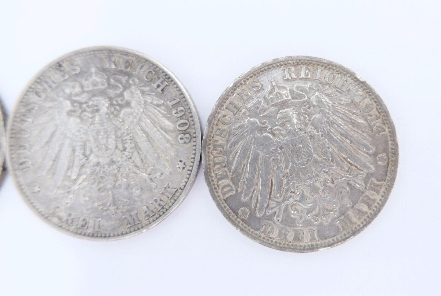 3x 3 Mark ss - stg Bayern Otto - Luitpold - Ludwig Jäger J.47 + J.49 + J.52 - Antikhandel-Stuttgart