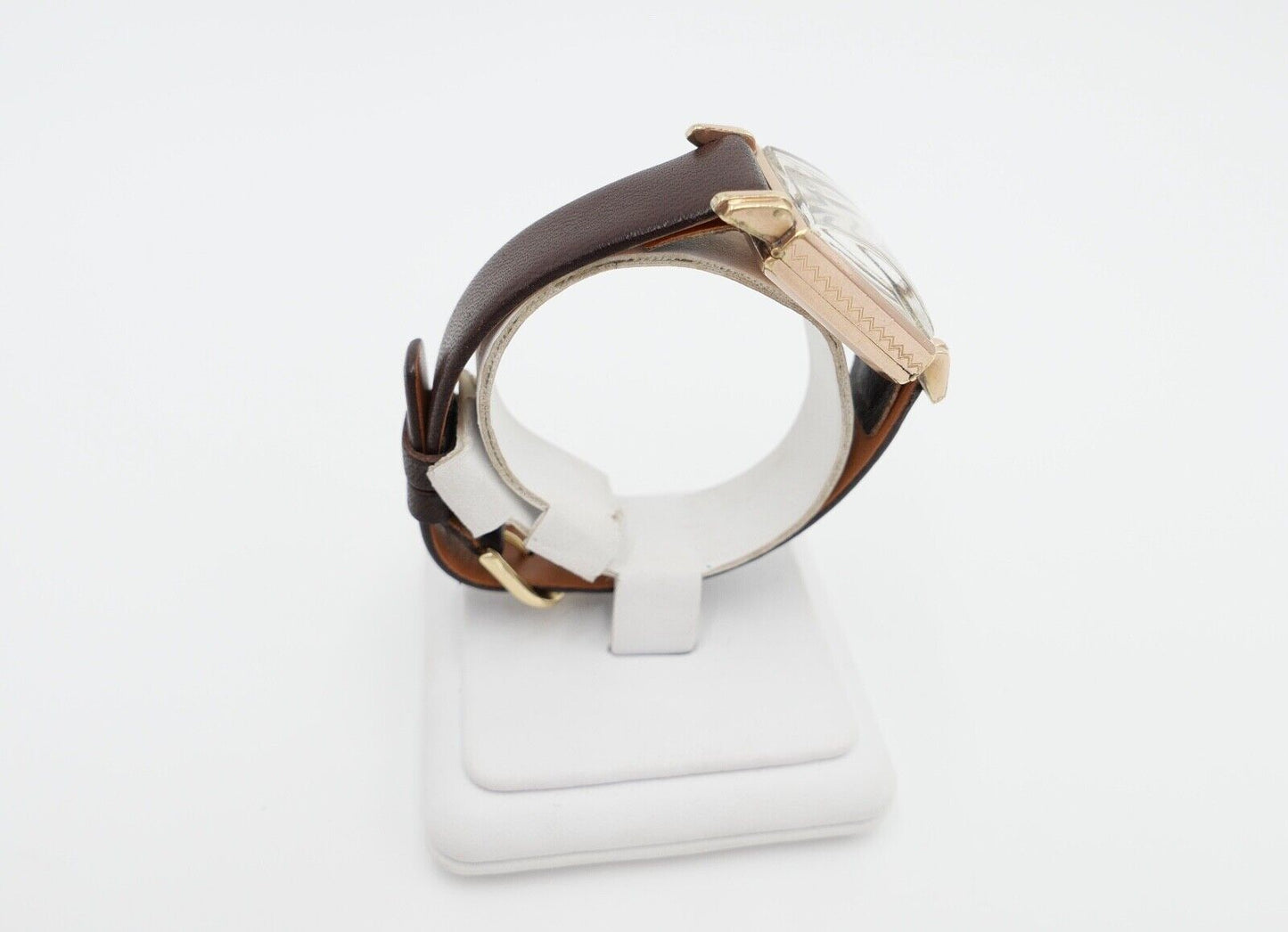 vintage 30er Jahre / sehr seltene LACO Carree Herrenuhr Cal. 526 vergoldet - Antikhandel-Stuttgart