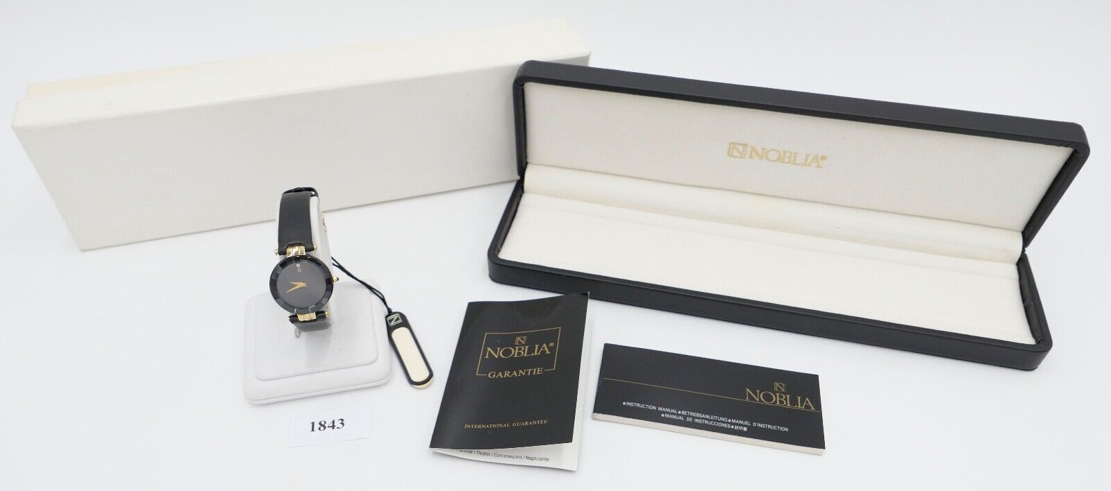 Elegante NOBLIA Damen Uhr Sapphire Collection NEU Box Papiere 4621-E63425Y - Antikhandel-Stuttgart