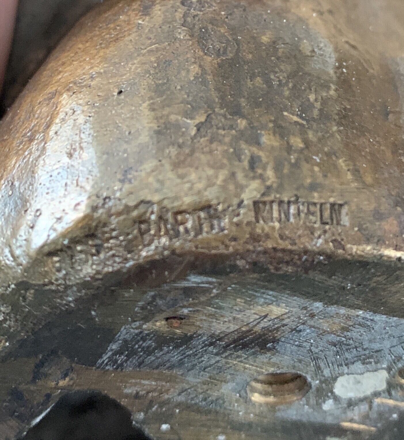 Bronze Figur Skulptur " Guss Barth Rinteln RN Dr. Roland Niedner 13x12 cm - Antikhandel-Stuttgart