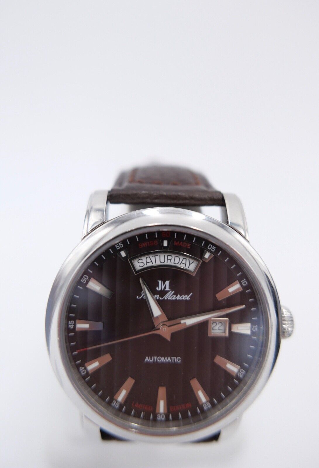 Jean Marcel Clarus 160.252 Braun ETA 2834-2 Automatic limitiert 158/300 Ø 43mm - Antikhandel-Stuttgart