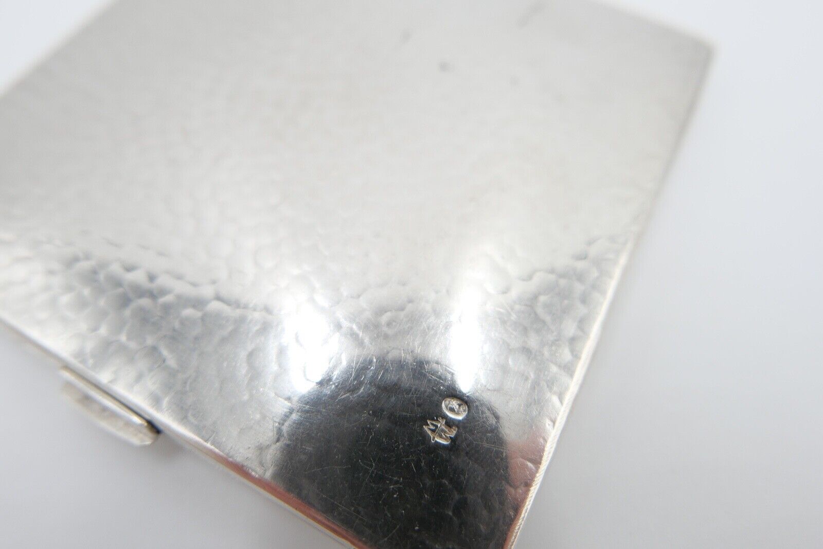 um 1960 Polen Fotoetui gehämmert 800 Silber 91,2 Gr Silberetui M. W. - Antikhandel-Stuttgart