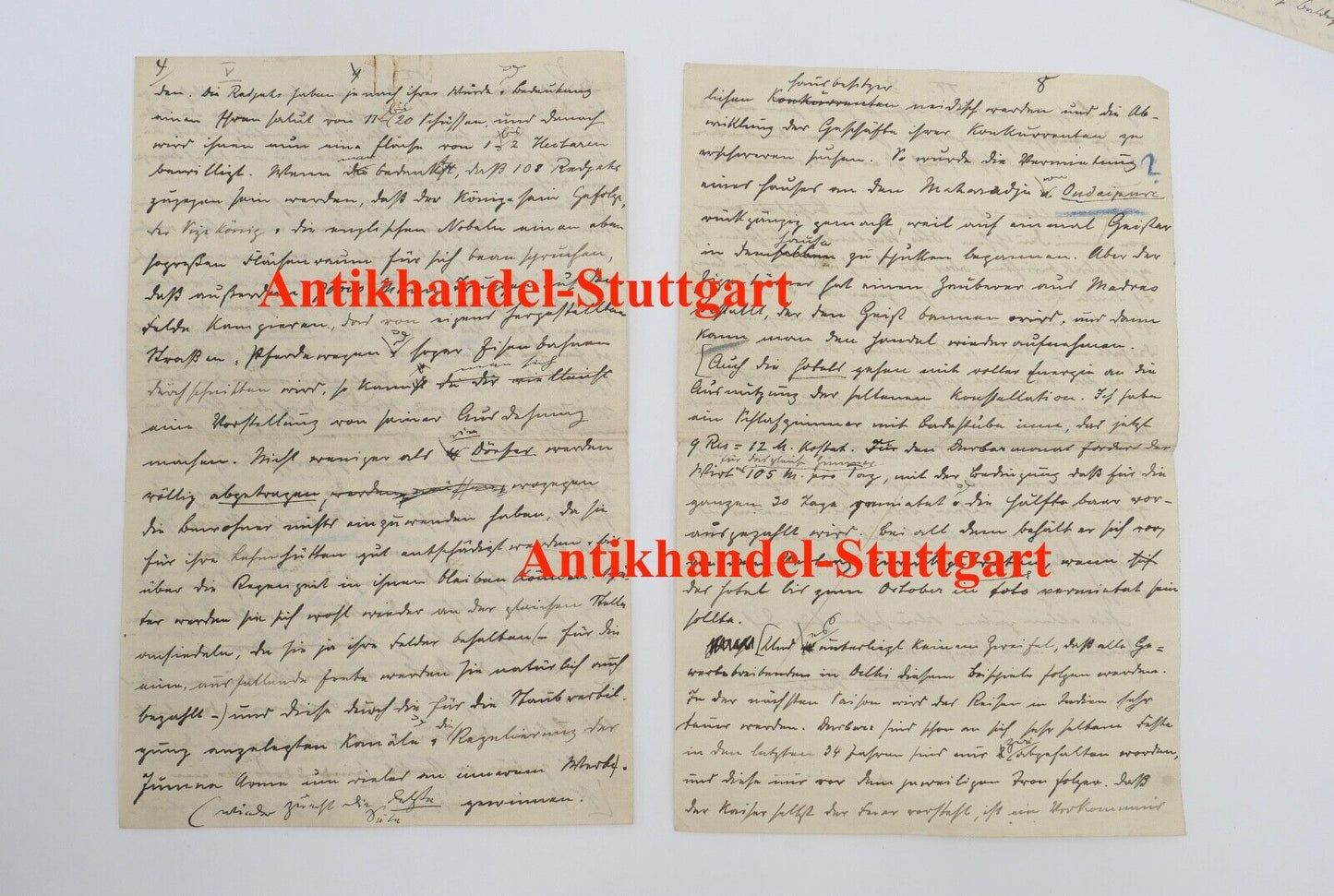 Alte Brief Telegramm Bericht " THE CECIL HOTEL AGRA DELHI & SIMLA " 1916 INDIEN - Antikhandel-Stuttgart