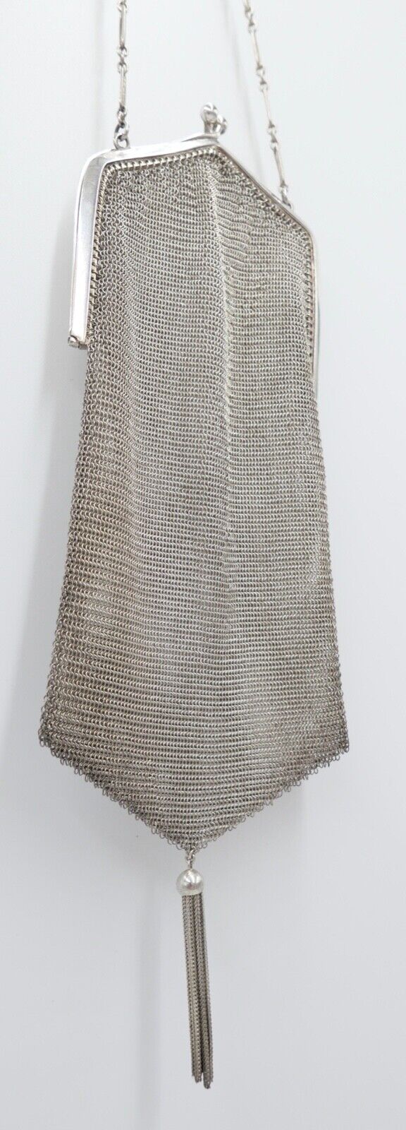 um 1920 Silber 800 MASSIFIL L.G. Ketten Geldbörse Opern Täschchen Portemonnaie - Antikhandel-Stuttgart