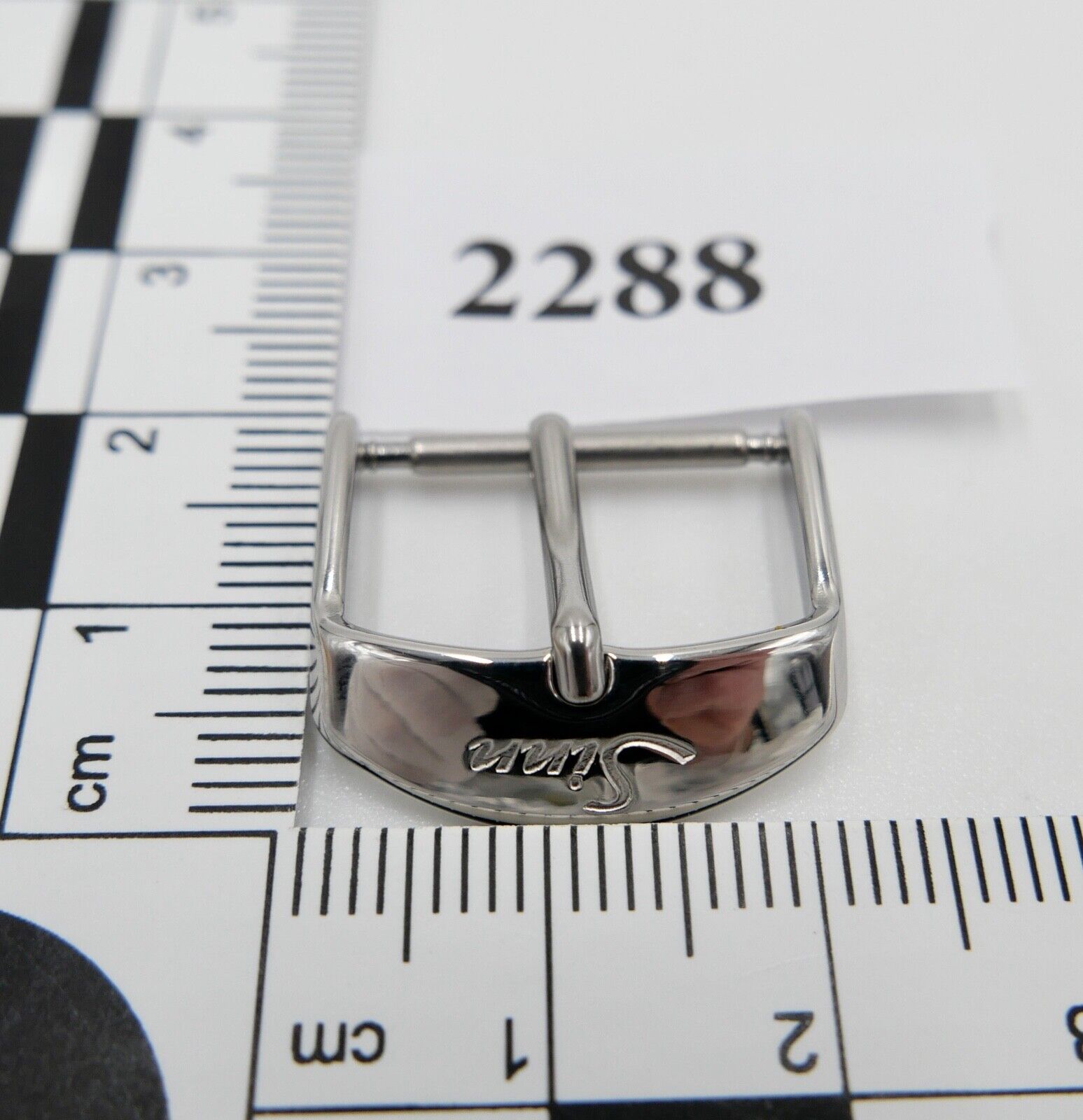 Original SINN Dornschließe Edelstahl Armbanduhr 18mm BUCKLE Hochglanz NEU - Antikhandel-Stuttgart