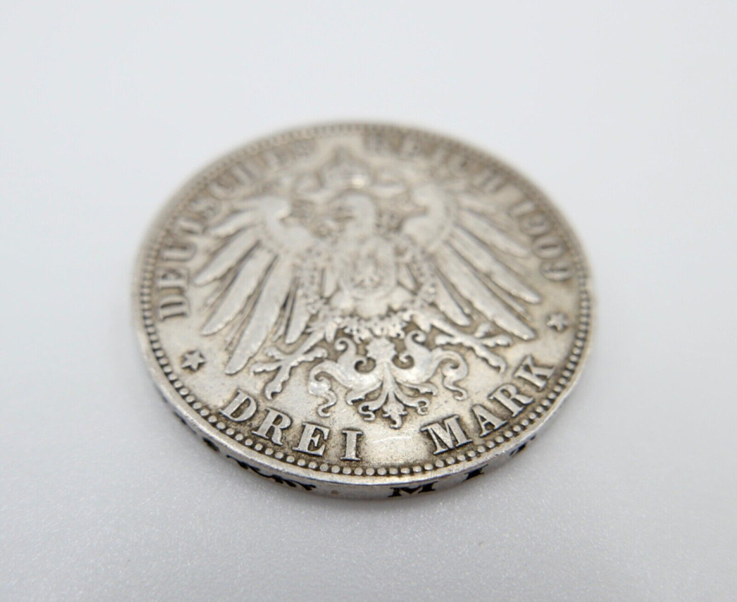 3 Mark 1909 J Silbermünze " Freie und Hansestadt Hamburg " Jäger J.64 - Antikhandel-Stuttgart