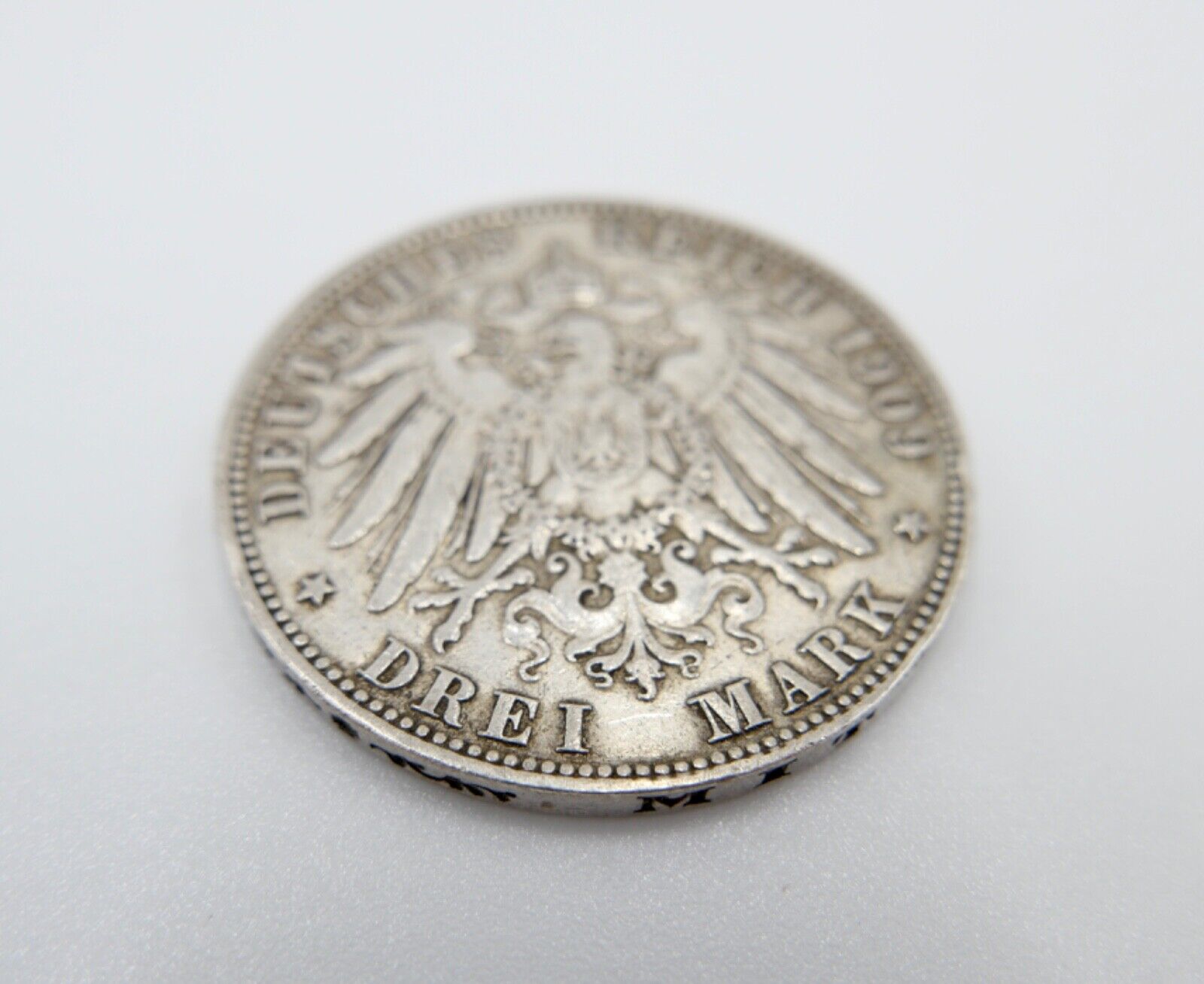 3 Mark 1909 J Silbermünze " Freie und Hansestadt Hamburg " Jäger J.64 - Antikhandel-Stuttgart