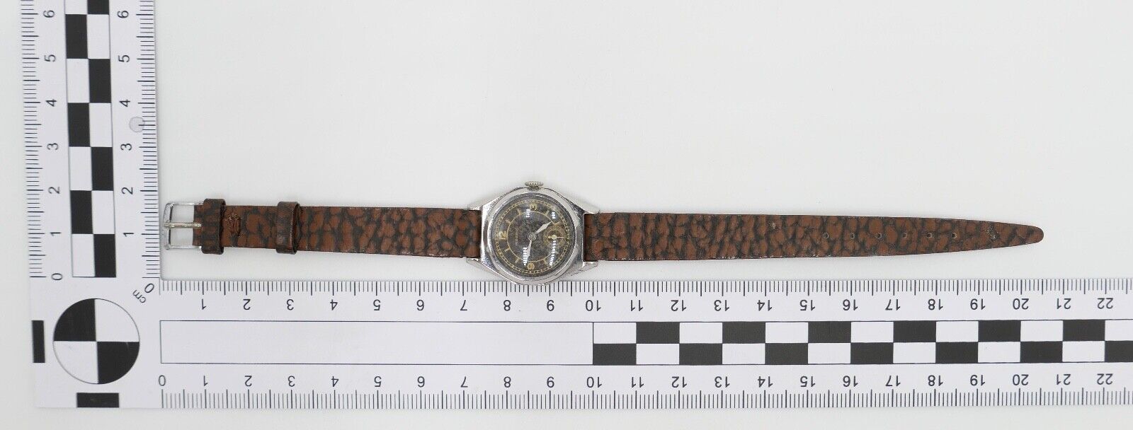 Moeris 1940er Jahre Art Deco Damenuhr Cal. 8 3/4 mit neuem Lederband - Antikhandel-Stuttgart