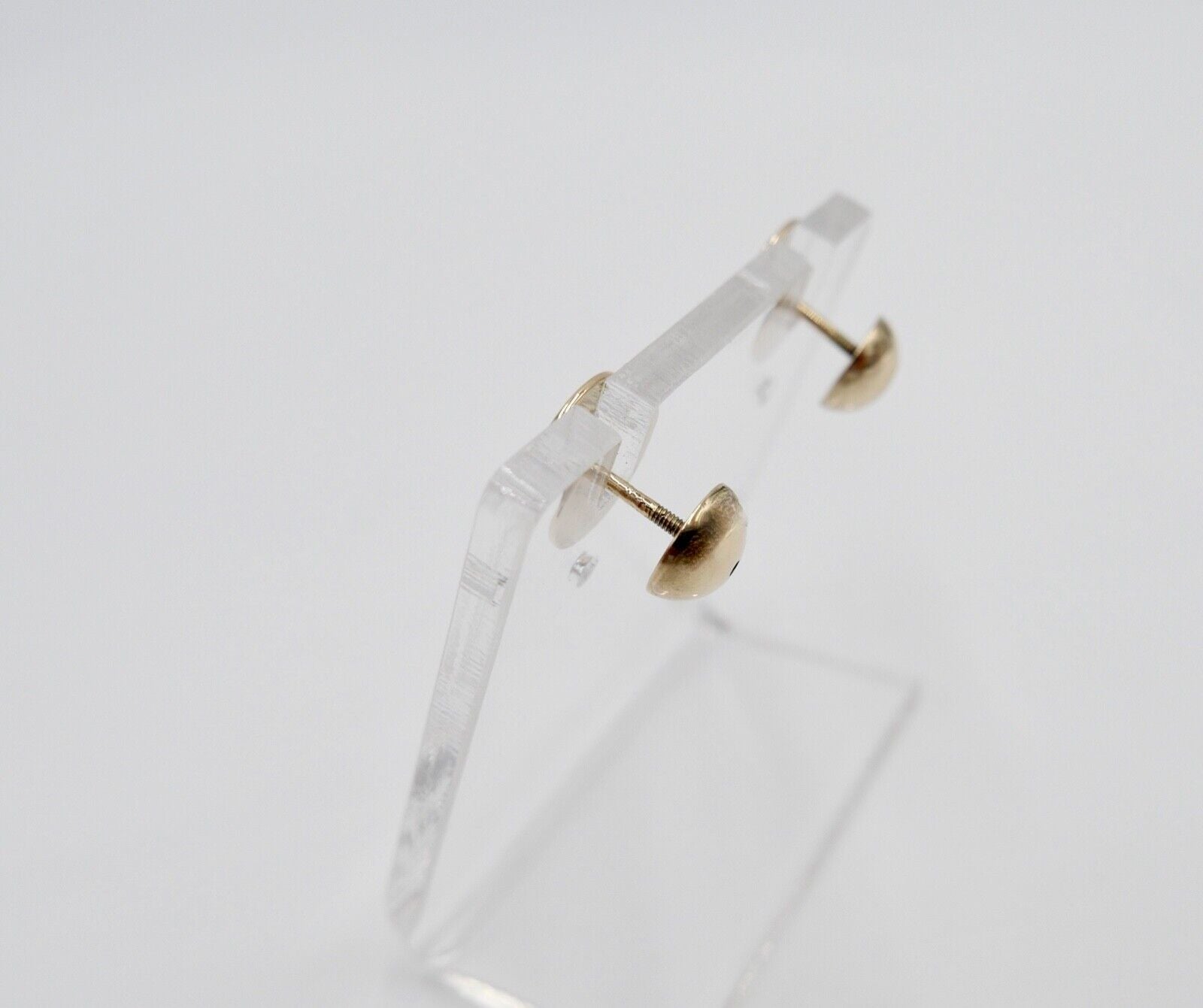 Antike SCHÄFER Herren Ohrstecker Gelbgold 585 14K um 1900 Fohlen Pferde Motiv - Antikhandel-Stuttgart