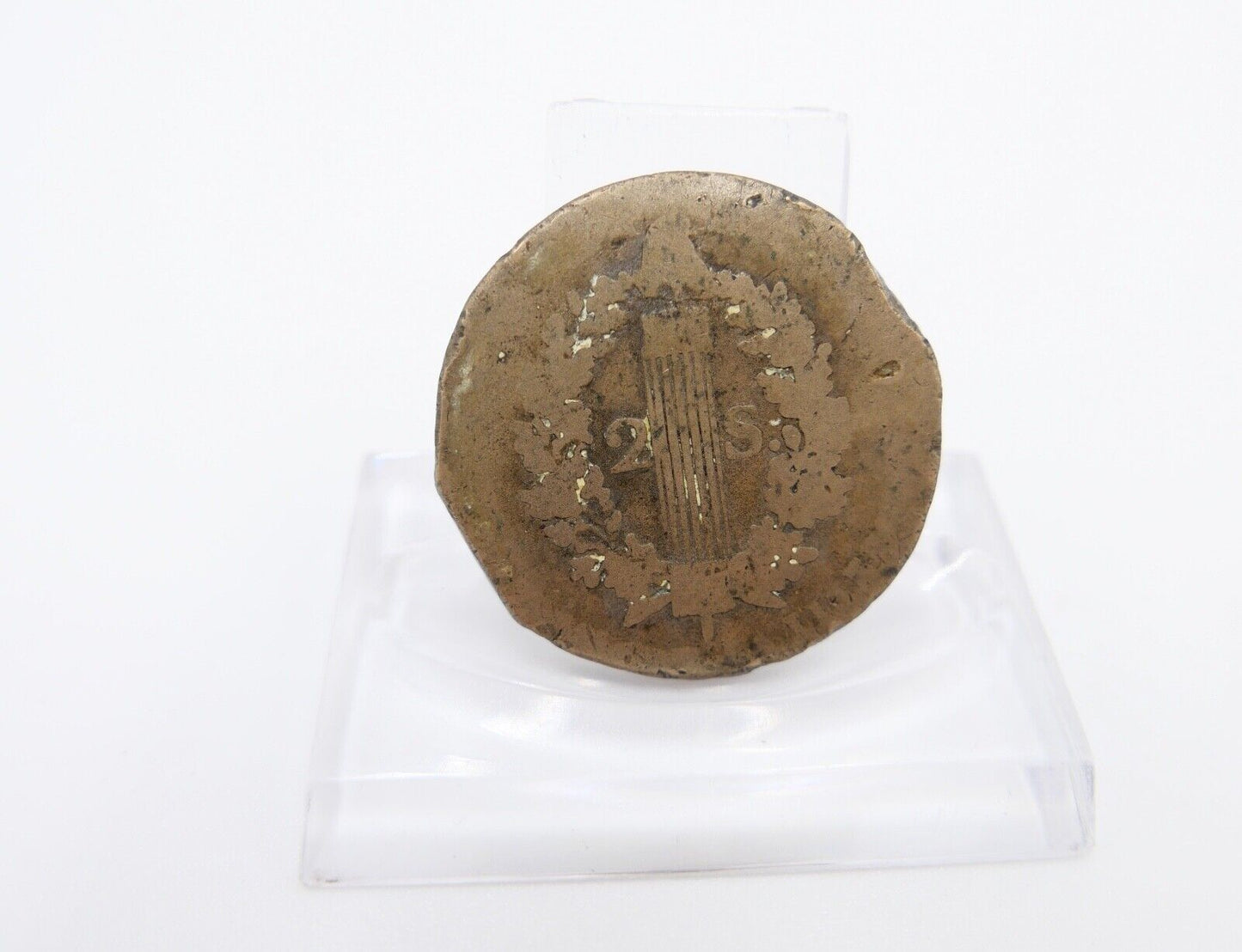 2 Sols ca. 1792 Kupfer Münze s-ss Frankreich Louis XVI Ludwig der 16. France - Antikhandel-Stuttgart