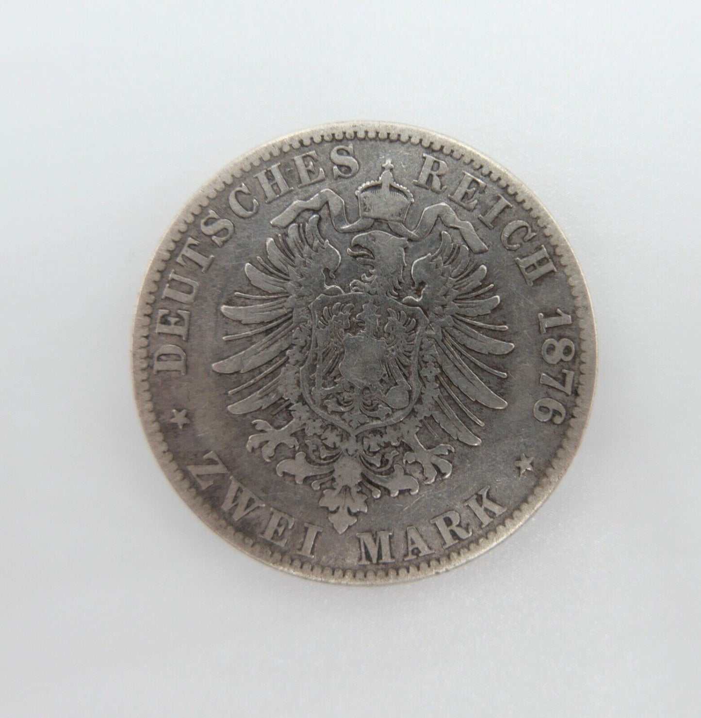2 Mark 1876 A " Wilhelm König von Preussen " Jäger J.96 Silber Preußen - Antikhandel-Stuttgart
