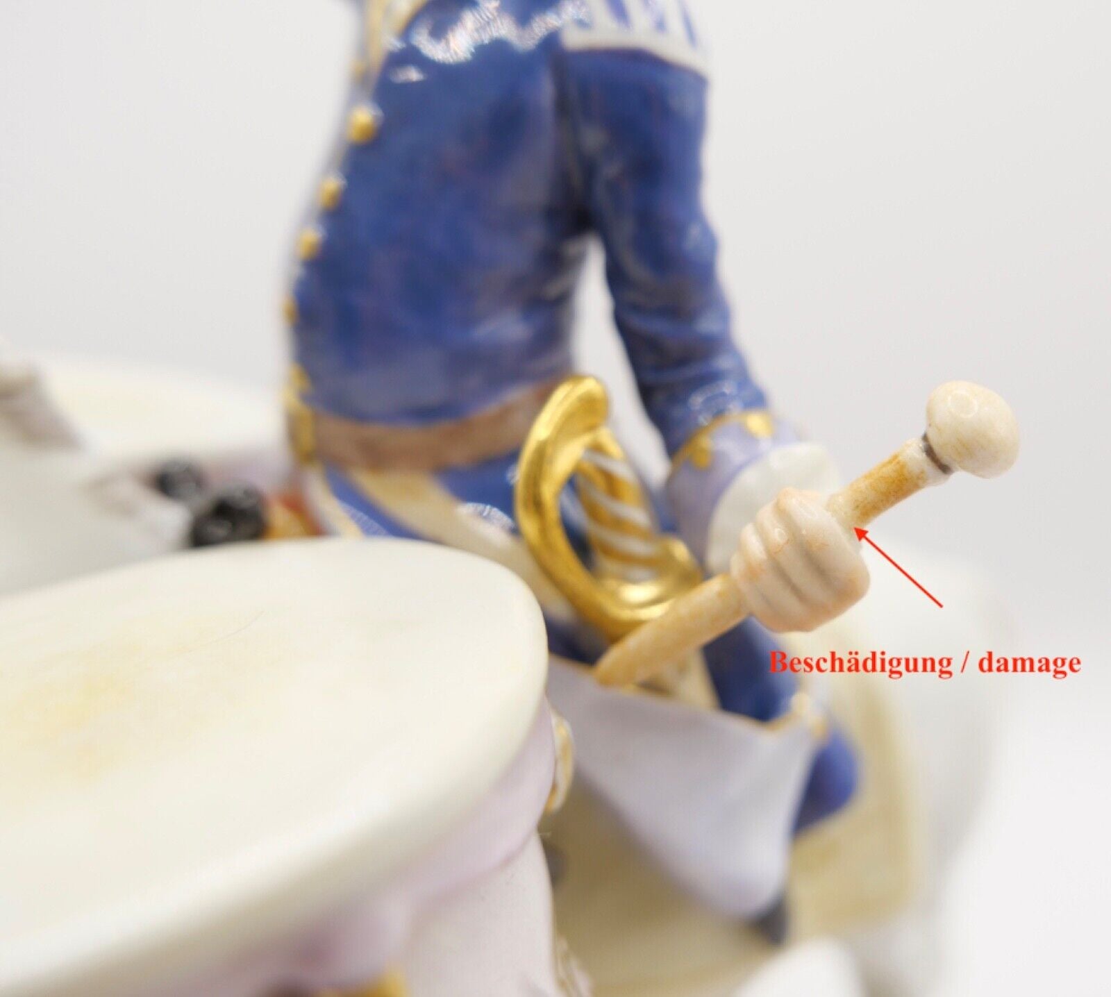 Meissen Figurengruppe 1. Wahl Paukenschläger Trommler zu Pferde Kändler 69555 - Antikhandel-Stuttgart