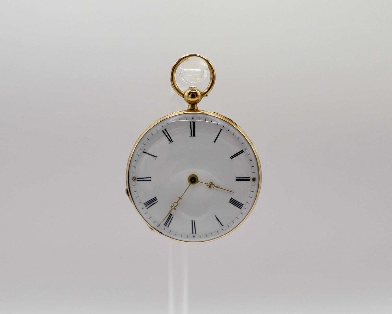 Antike Damen Taschenuhr 750 18K Gold Martin Marchinoille Schlüsselaufzug Geneve