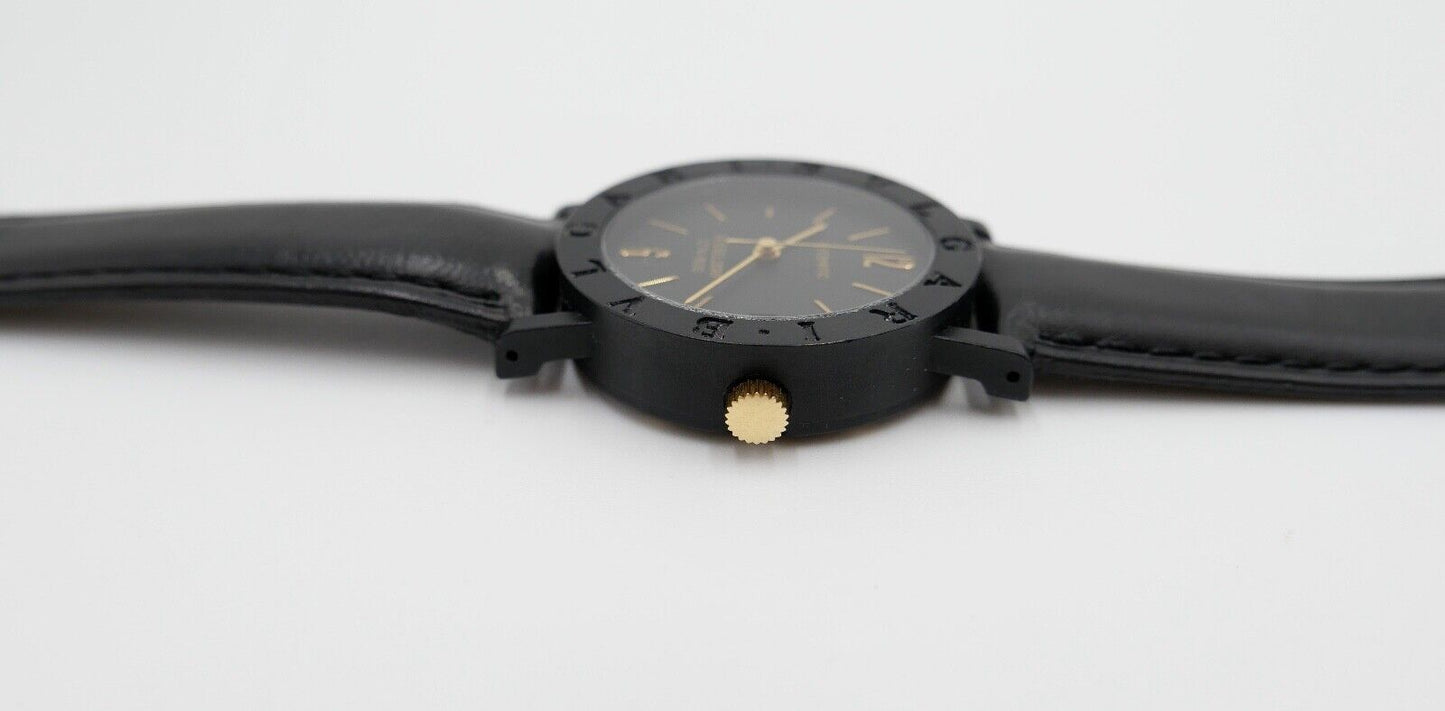 1994 BVLGARI BULGARI DÜSSELDORF CARBON Schwarz Gold LIMITIERTE AUFLAGE 074/ 600 - Antikhandel-Stuttgart