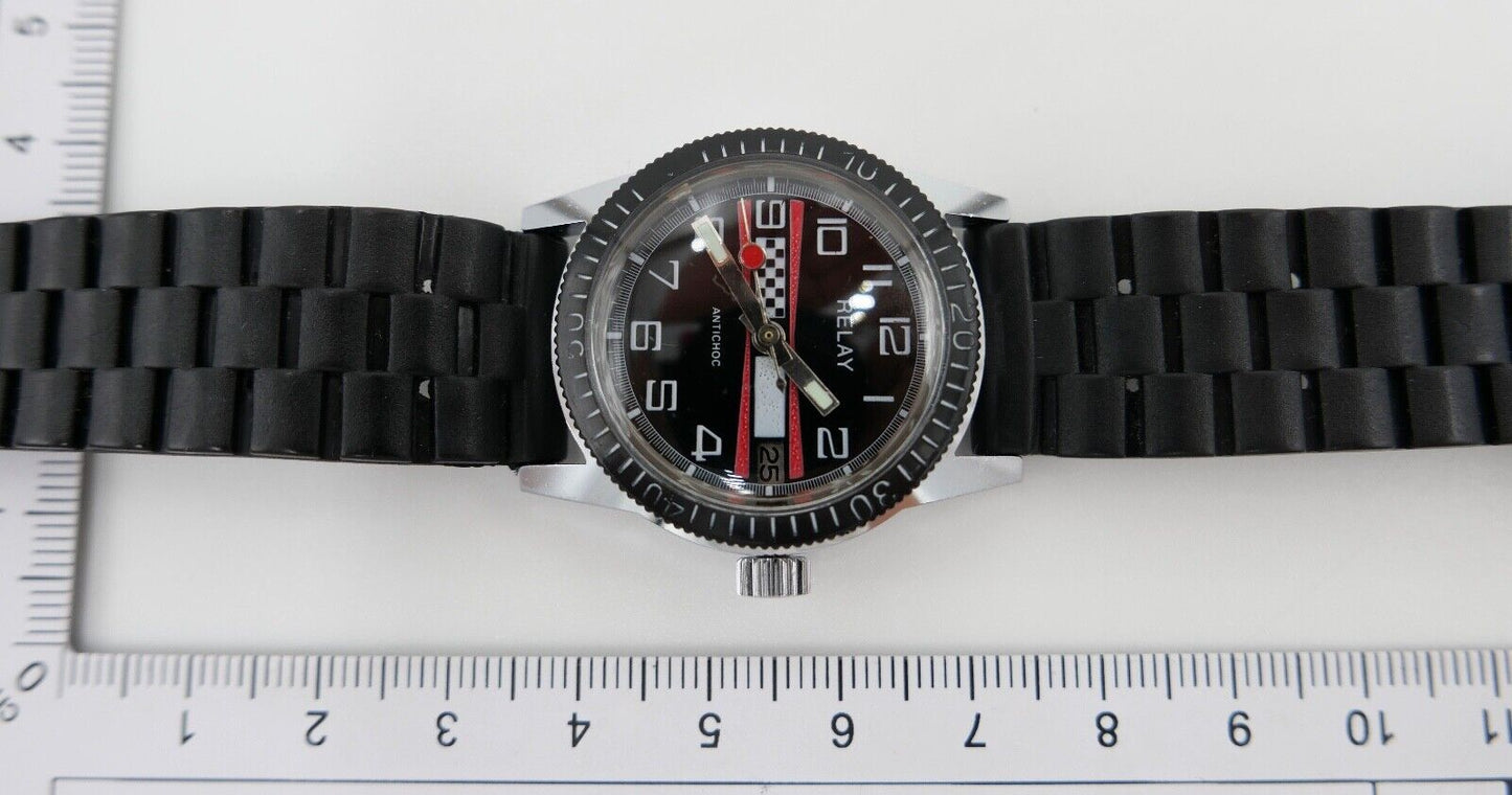 Vintage " RELAY DIVER " Taucheruhr watch Armbanduhr Uhr Herren Kal. cal AP C164 - Antikhandel-Stuttgart