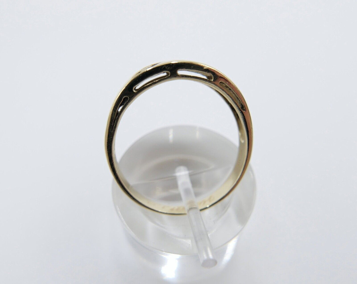 Alter Ring Gelbgold 585 / 14K Brillant & Saphir Gr. 62 MH - Antikhandel-Stuttgart