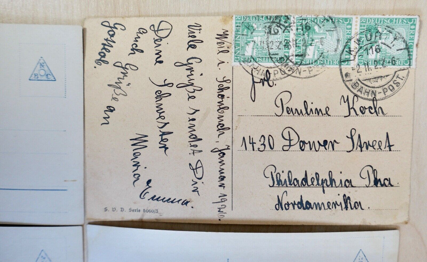 antike Ansichtskarten Postkarten Briefmarken TRAUER deutsches Reich - Antikhandel-Stuttgart