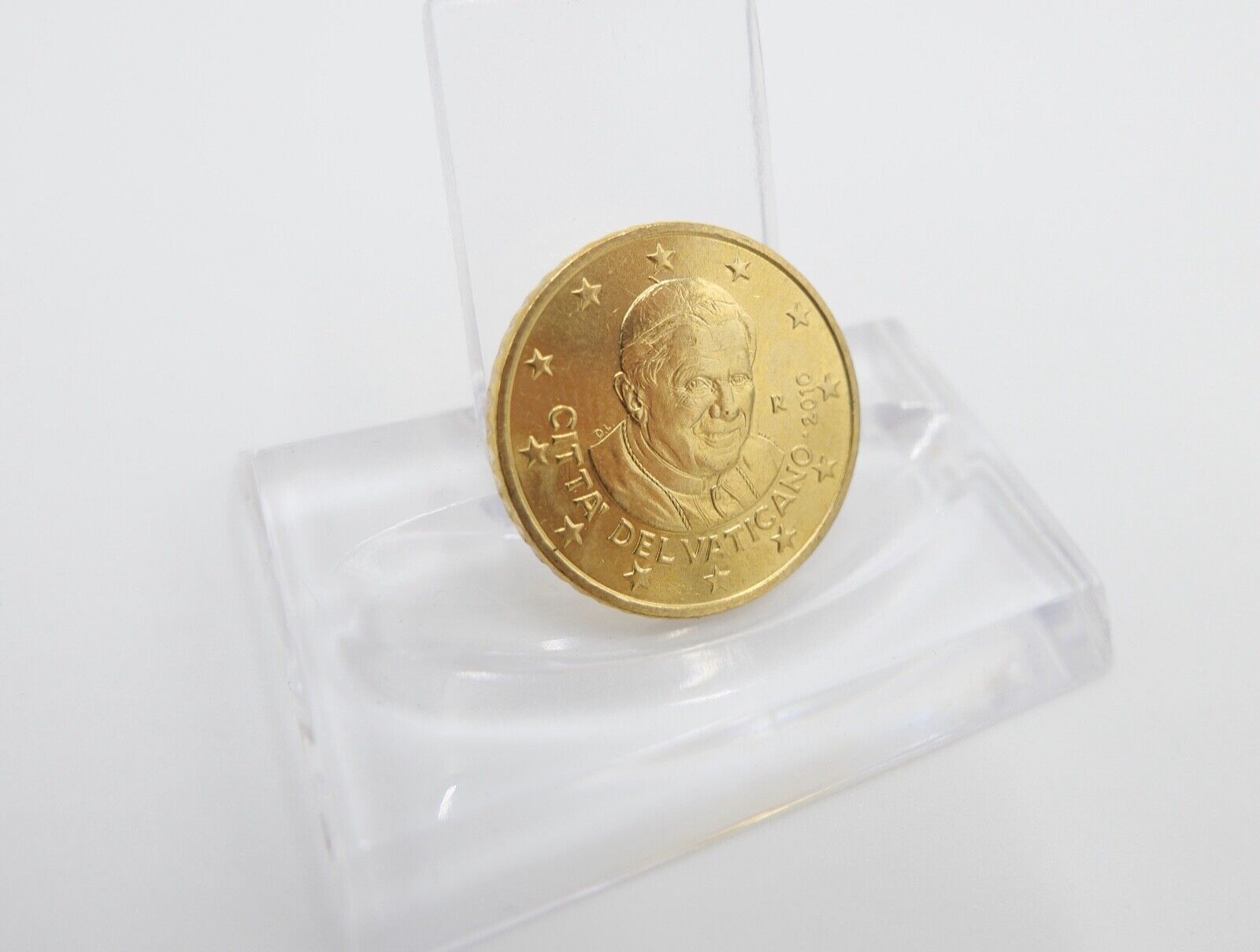 Vatikan 50 Euro Cent 2010 R sehr schön in Kapsel - Antikhandel-Stuttgart