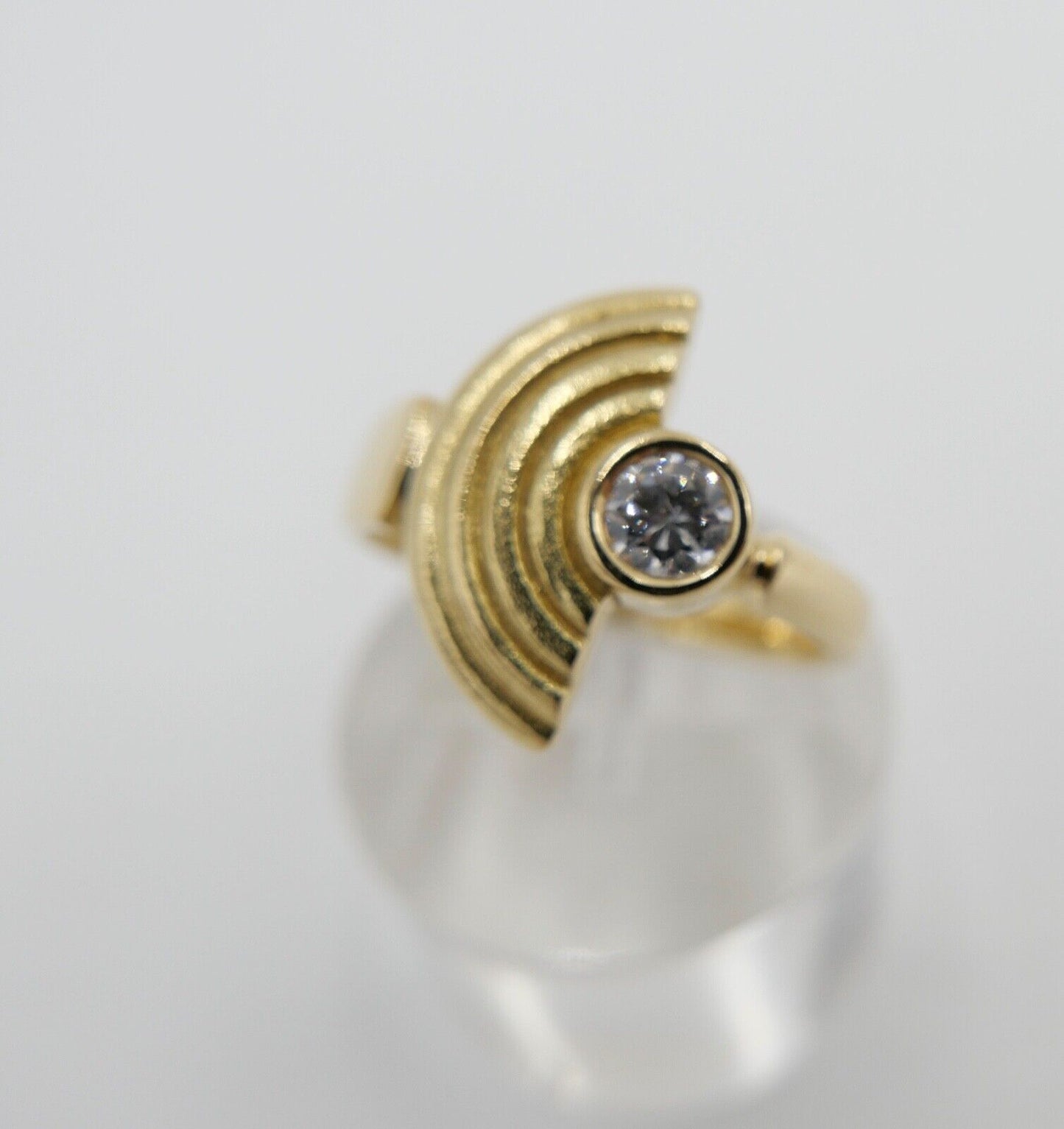 Ring 750 18K Gold Brillant 0,20 Ct ( aus einem Set ) Größe 55 - Antikhandel-Stuttgart