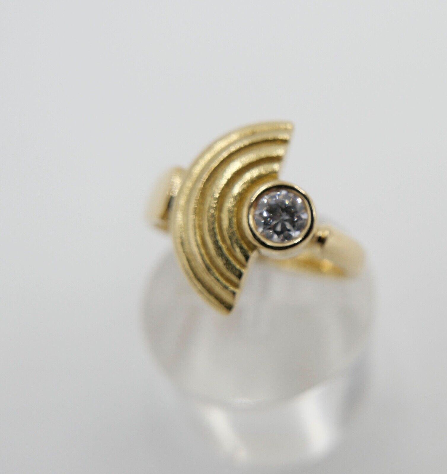 Ring 750 18K Gold Brillant 0,20 Ct ( aus einem Set ) Größe 55 - Antikhandel-Stuttgart