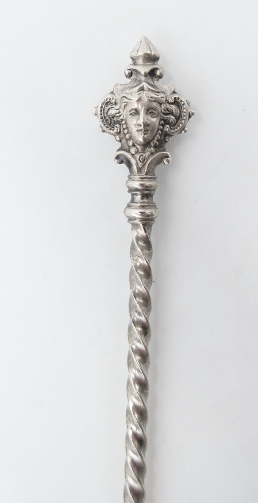 2 Tlg. antik Besteck um 1900 B.Cronenberg Frauenkopf Koch & Bergfeld 800 Silber - Antikhandel-Stuttgart