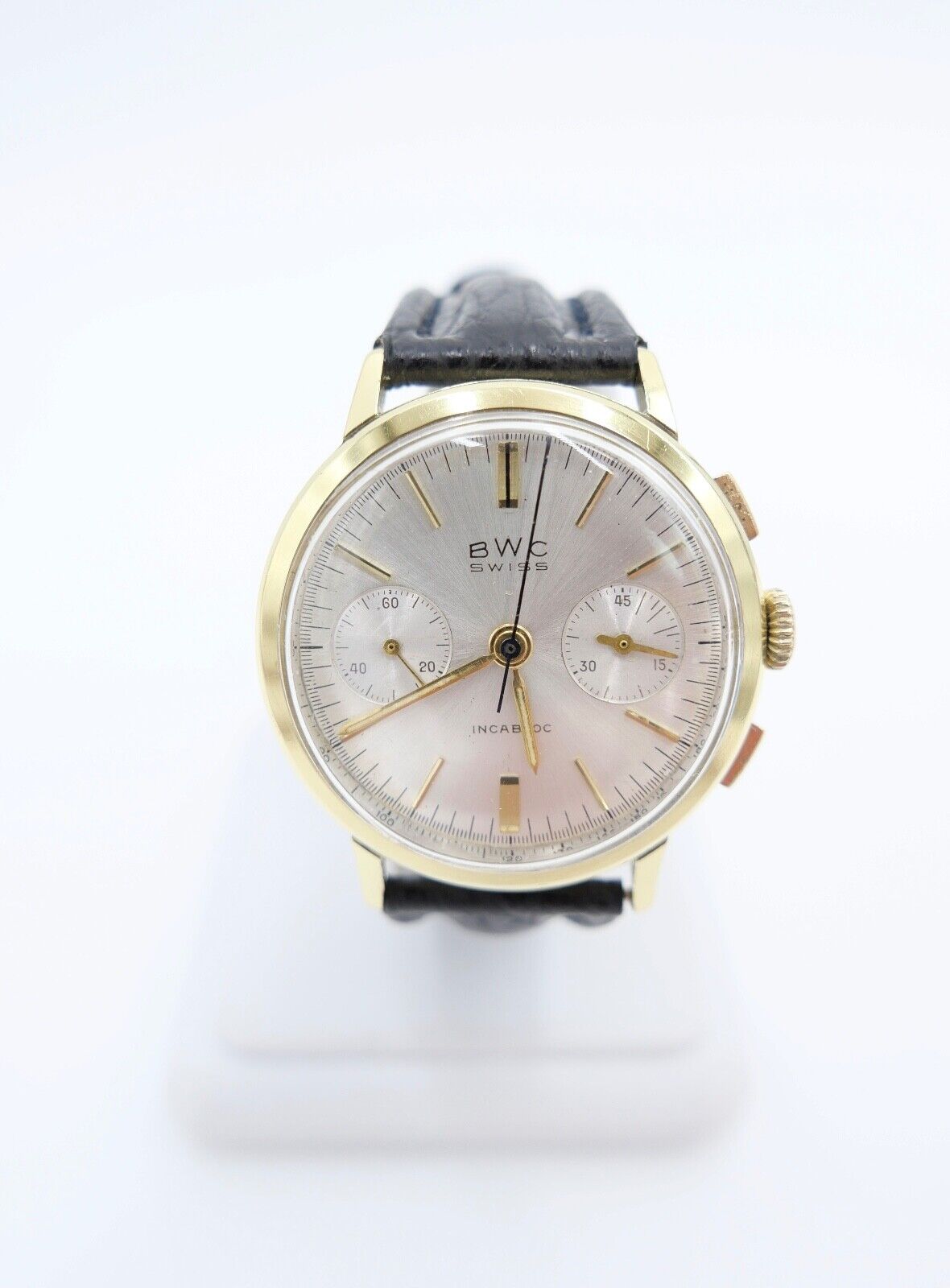 BWC SWISS Chronograph Cal. Landeron 248 Herren Armbanduhr Handaufzug Ø 35mm - Antikhandel-Stuttgart