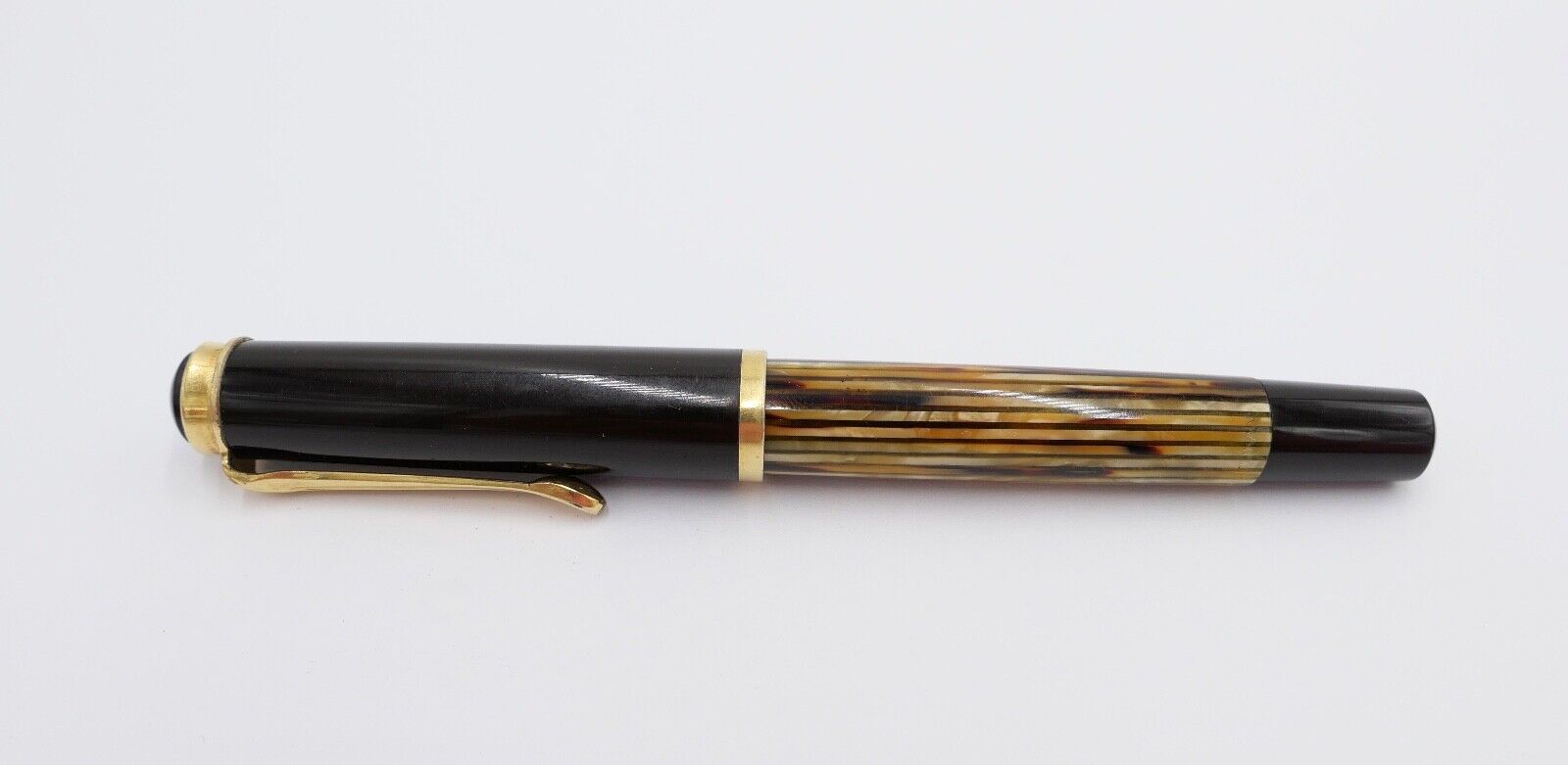 PELIKAN 400 Füller 585 / 14Ct Goldfeder Kolbenfüller Schildpatt M - Antikhandel-Stuttgart
