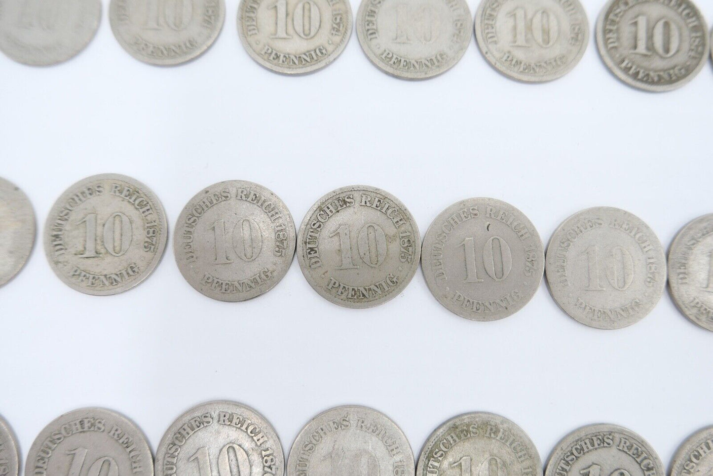 63x 10 Reichspfennig 1873 1875 1876 1888 Jäger J.4 s-ss - Antikhandel-Stuttgart