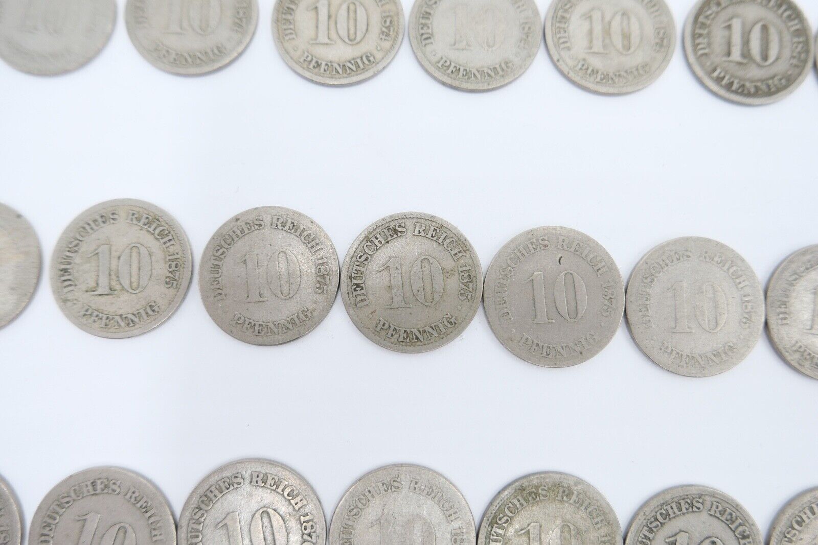 63x 10 Reichspfennig 1873 1875 1876 1888 Jäger J.4 s-ss - Antikhandel-Stuttgart