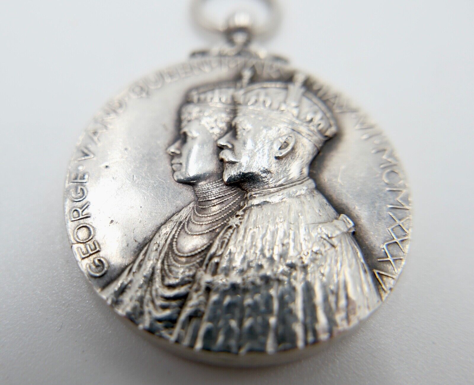 Medaille 1910 1935 JUBILEE MEDAL Silber Jubiläum KING GEORGE & QUEEN MARY - Antikhandel-Stuttgart